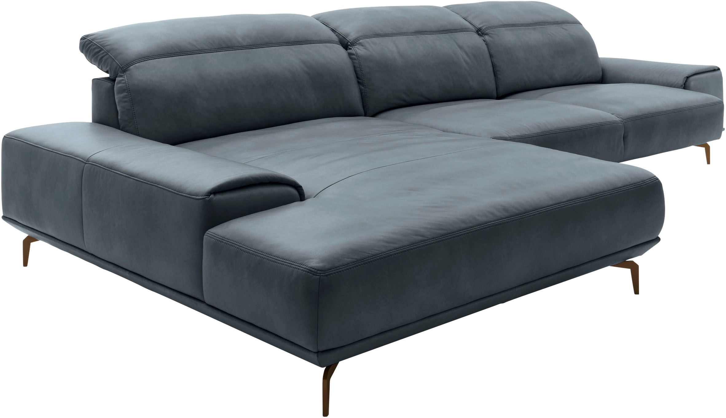 Musterring Wohnlandschaft »MR 2490«, Bronze-Fuß Sitzhöhe 46cm, wahlweise mit Funktionen, Maße 342 x 207 cm