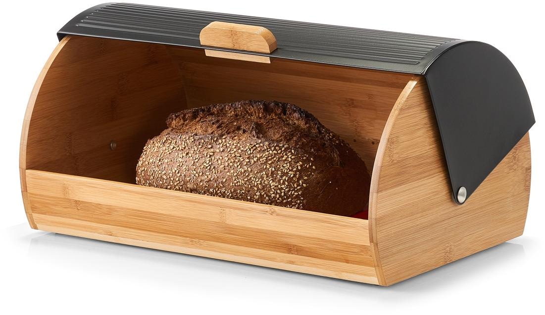 Zeller Brotkasten schwarz Bambus B/H/L: ca. 27x19x39 cm günstig online kaufen