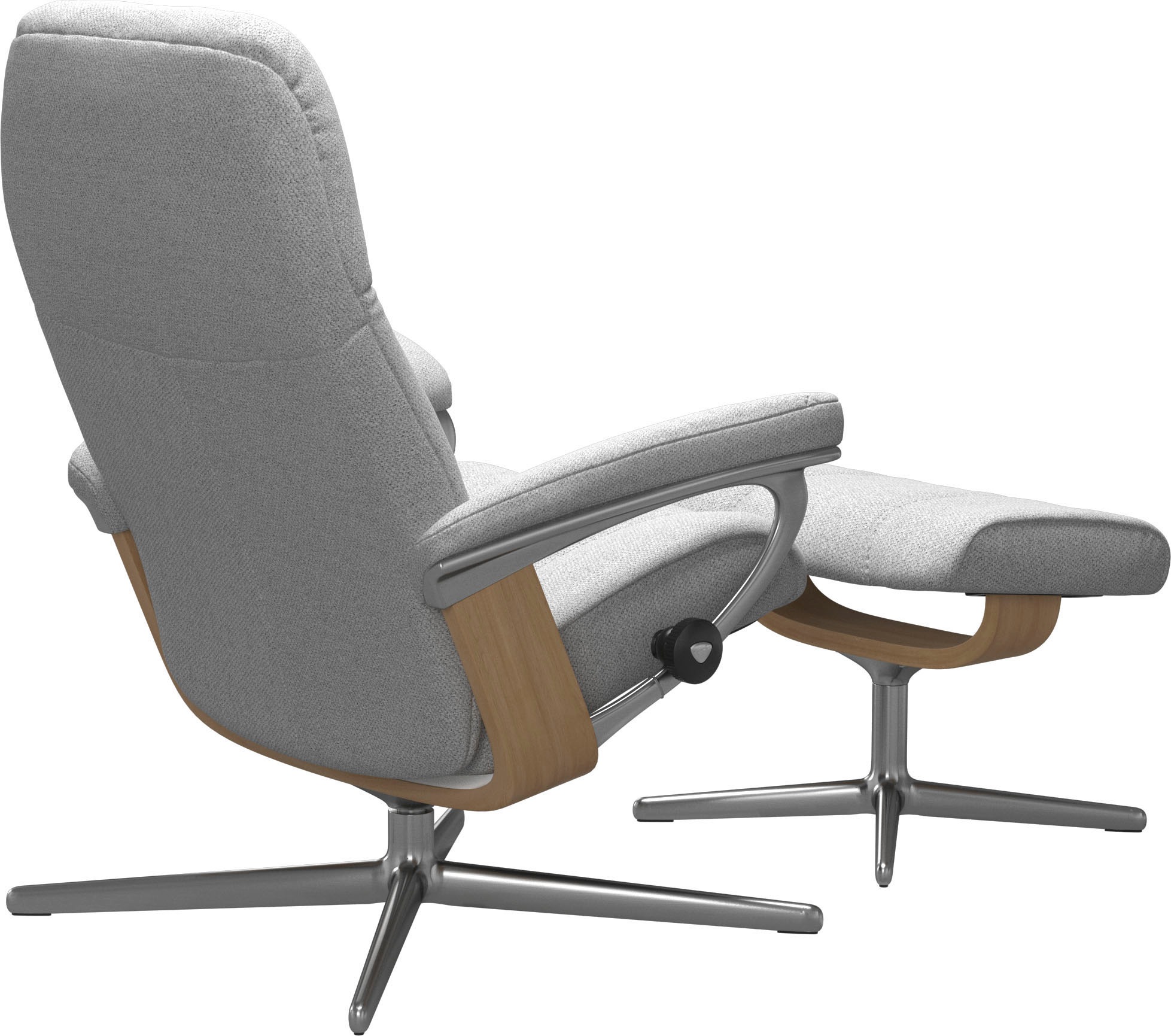 Stressless® Fußhocker »Consul«, mit Cross Base, Größe S, M & L, Holzakzent Eiche