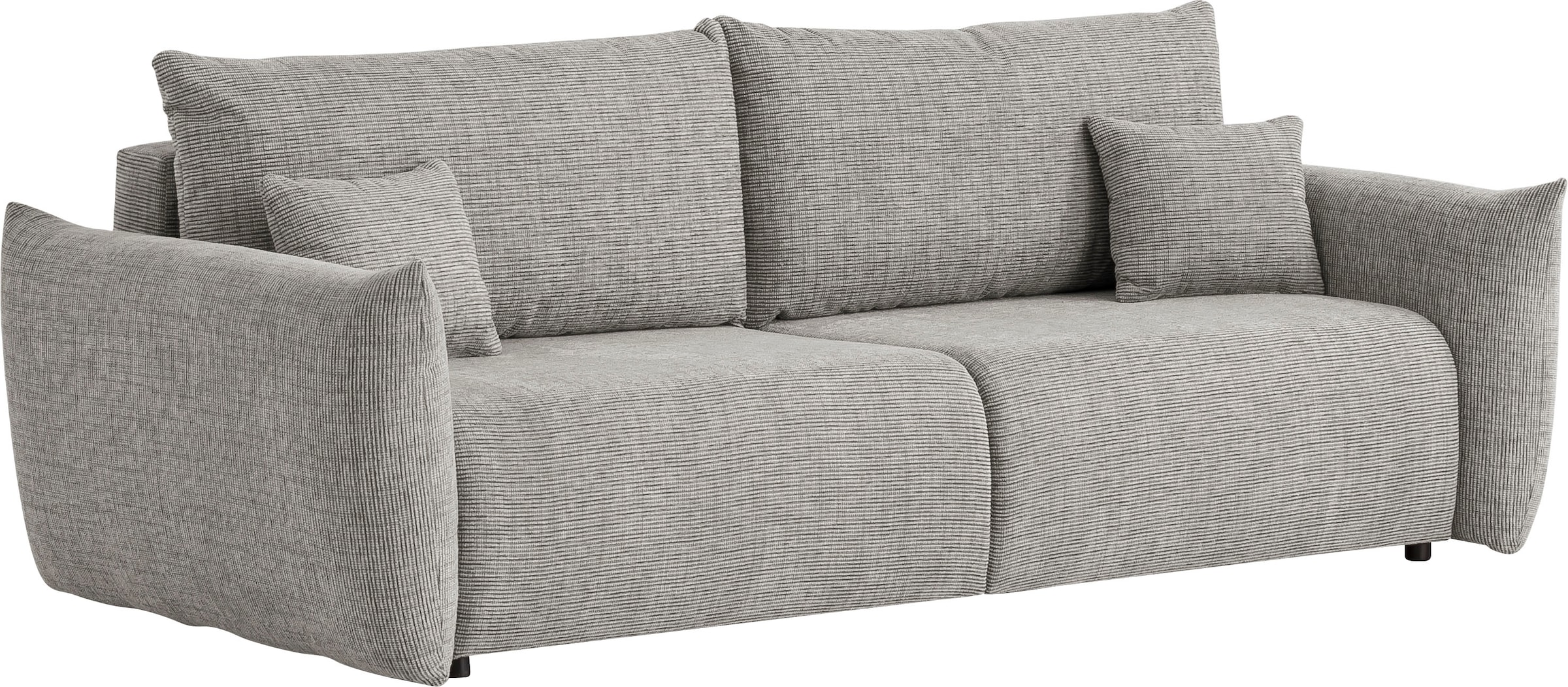 INOSIGN 3-Sitzer »MAVAS Schlafsofa mit Bettkasten«, ca.240/108cm (Liegefläche 212/145 cm), Cord, Chenille, Struktur