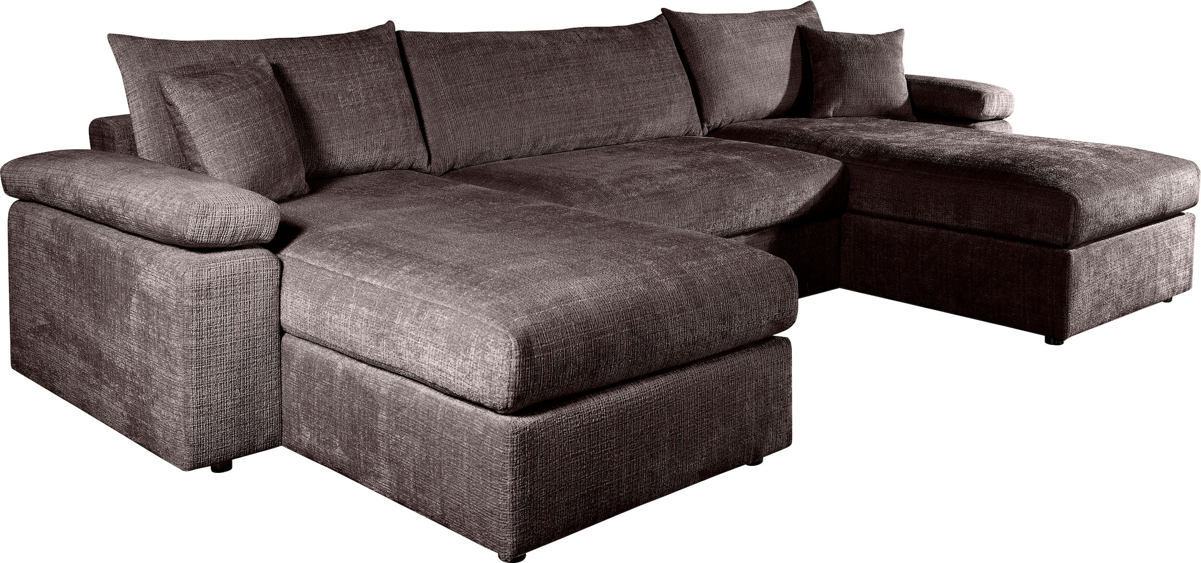 OTTO home Wohnlandschaft »Cosy U-From Breite 309 cm, Sitzaufbau im Sandwich-Federkern« Bezüge in Cord oder Struktur weich wählbar mit Kaltschaumauflage