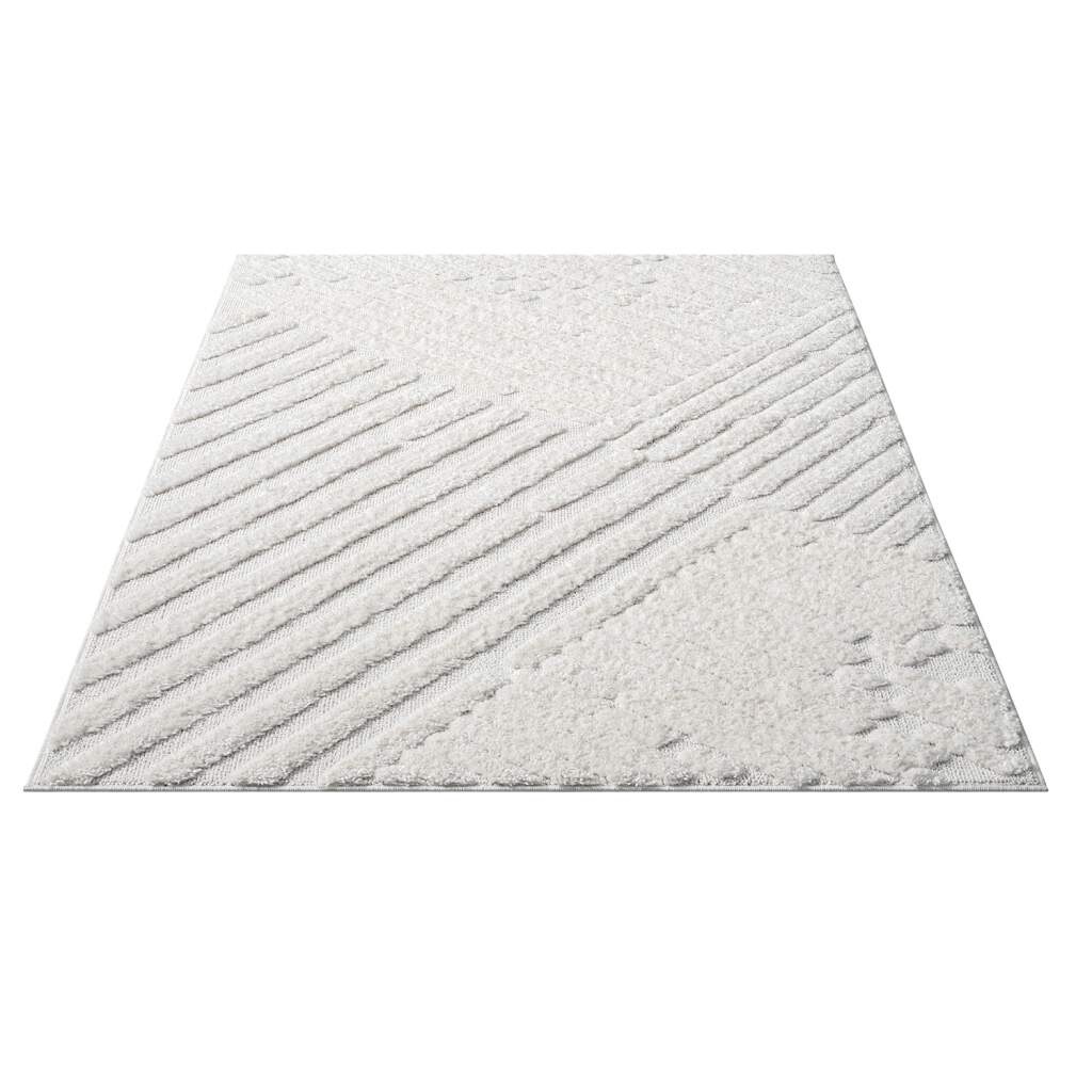 Carpet City Hochflor-Teppich »FOCUS749«, rund, 20 mm Höhe, Boho-Teppich, Ho günstig online kaufen