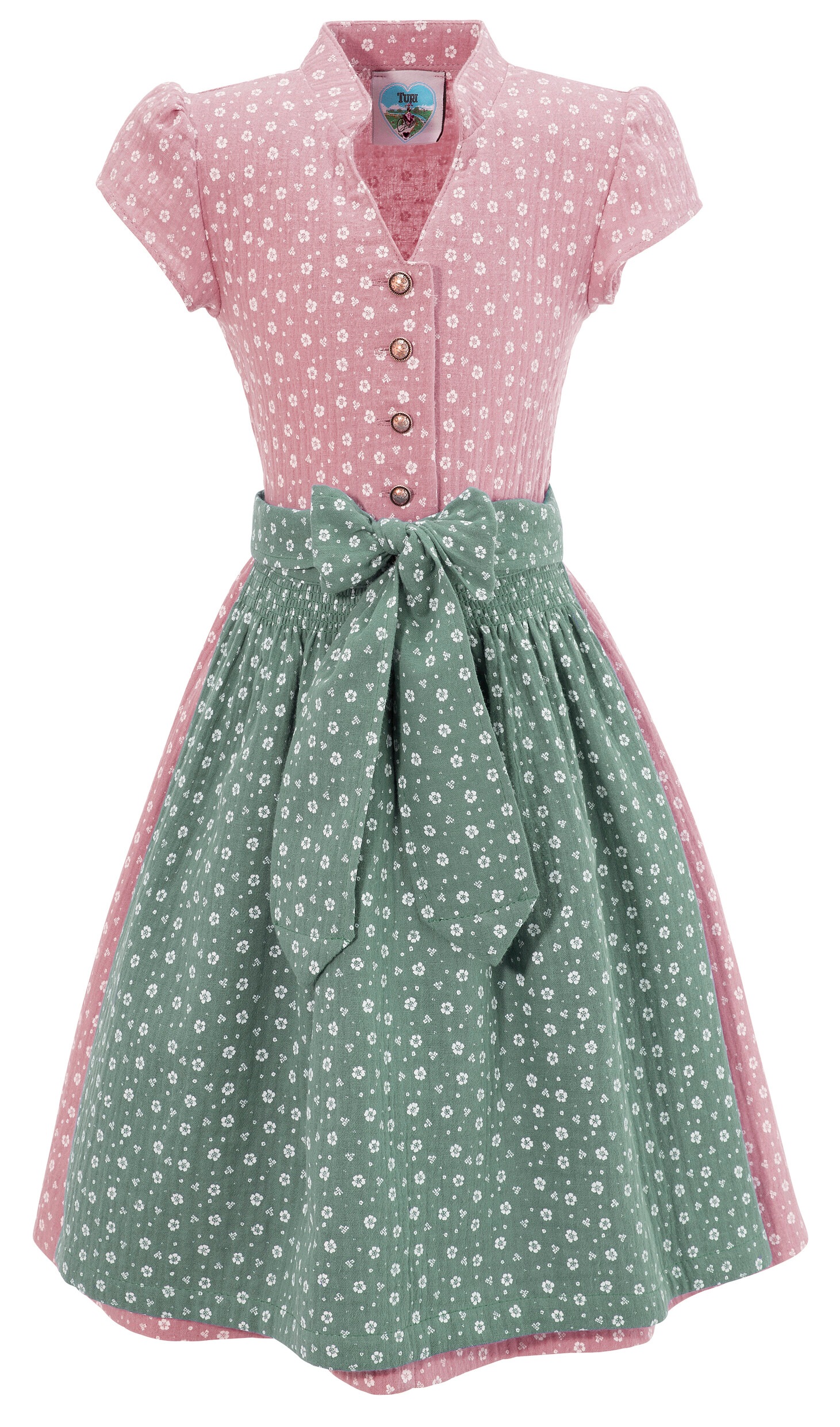 Turi Landhaus Dirndl, (2 tlg.), Kinder, mit geblümten Muster kaufen