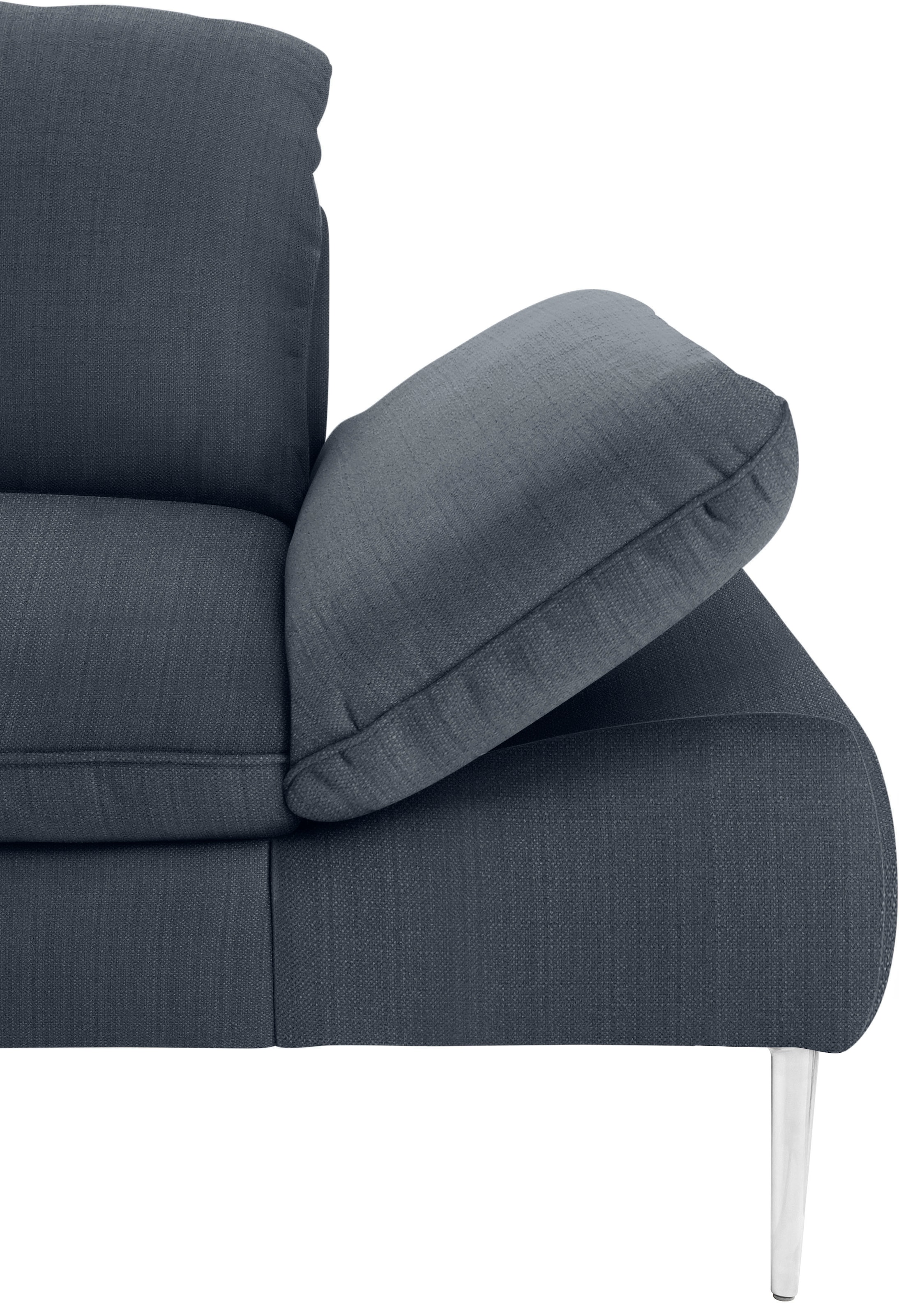 W.SCHILLIG 2-Sitzer »enjoy&MORE«, mit Sitztiefenverstellung, Füße Chrom glänzend, Breite 202 cm