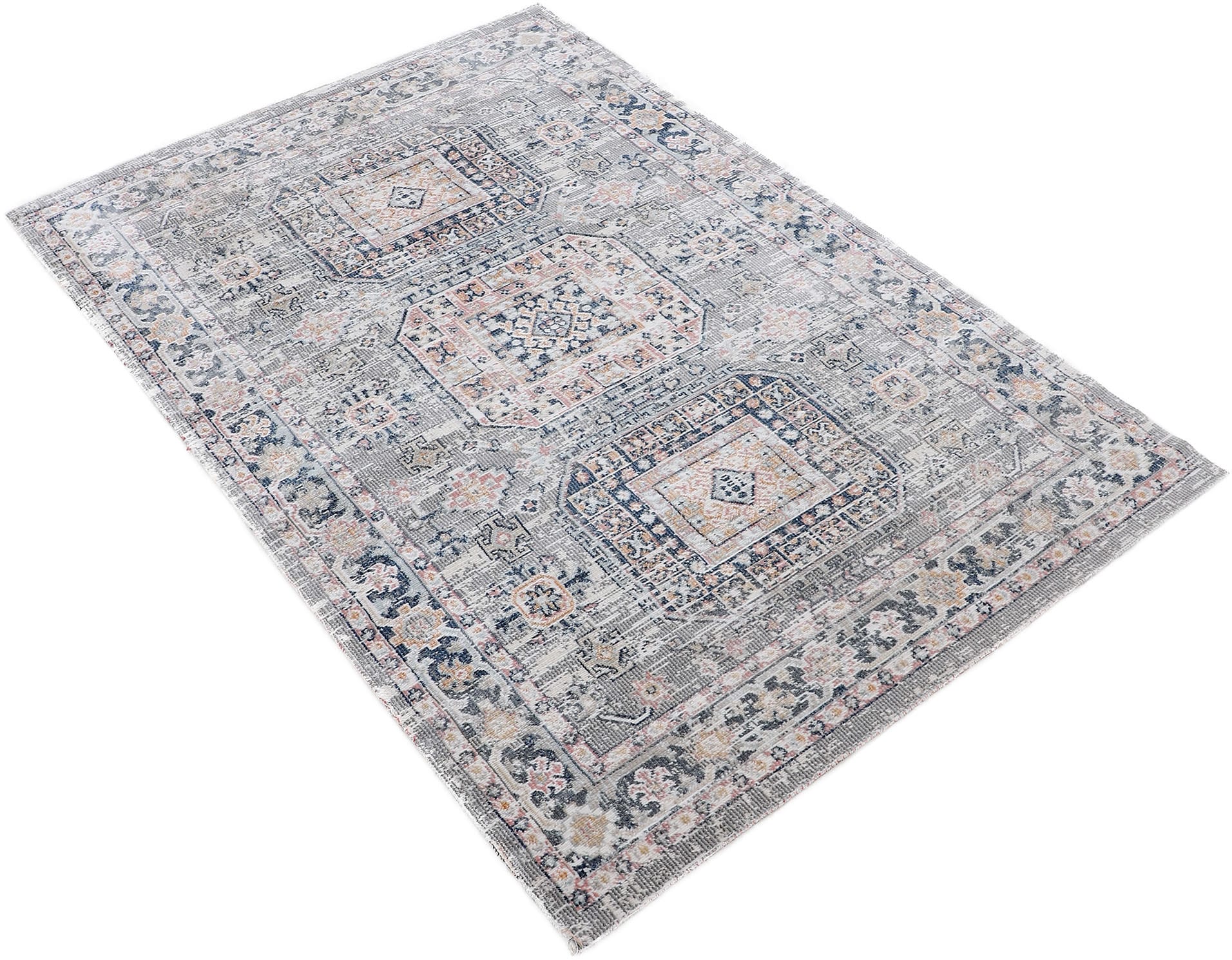 carpetfine Teppich »Omen_3«, rechteckig, 3 mm Höhe, Orient Vintage Look