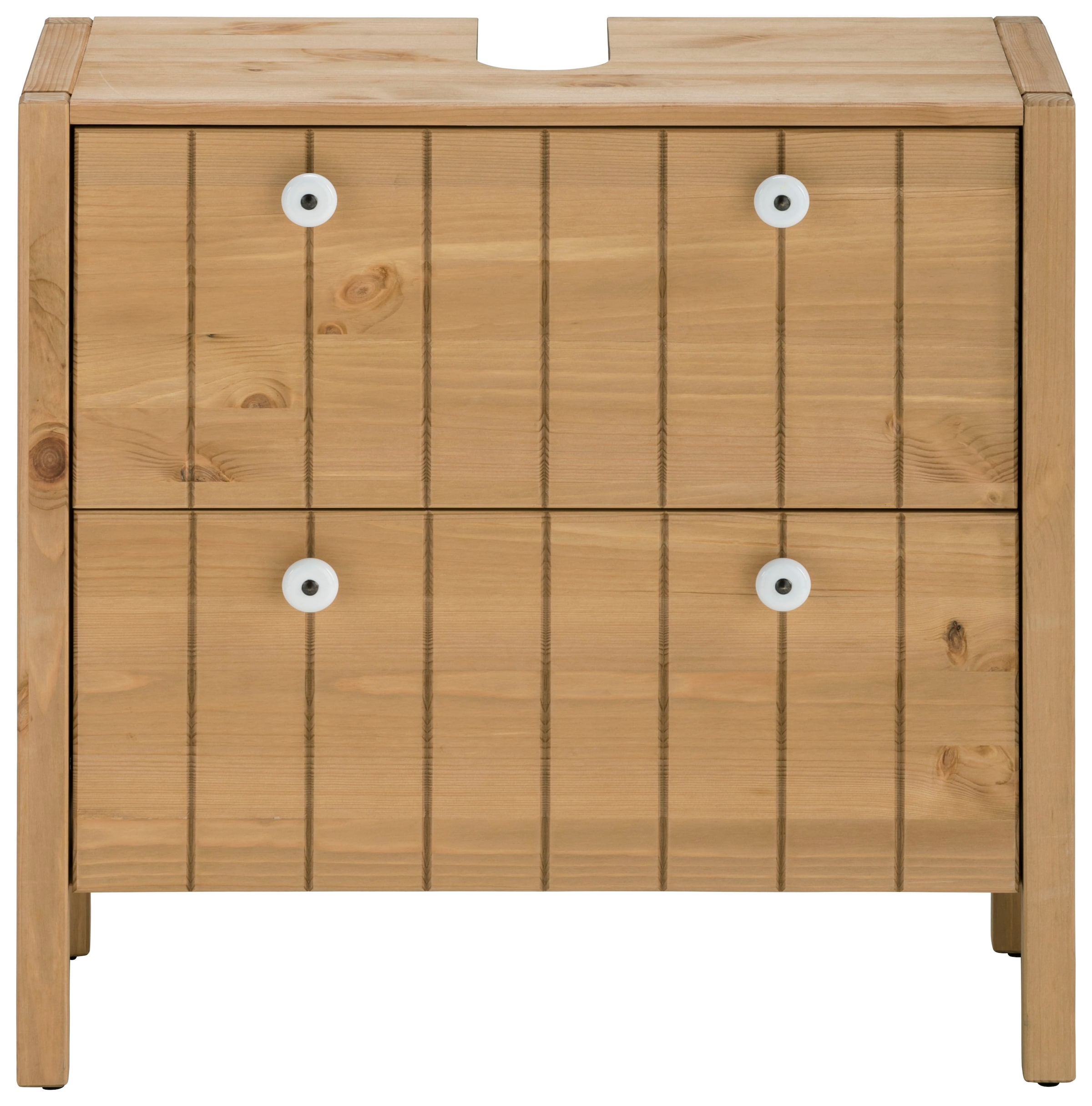 Home affaire Waschbeckenunterschrank »Tina«, Badmöbel, Schrank, Breite 57 cm, Massivholz