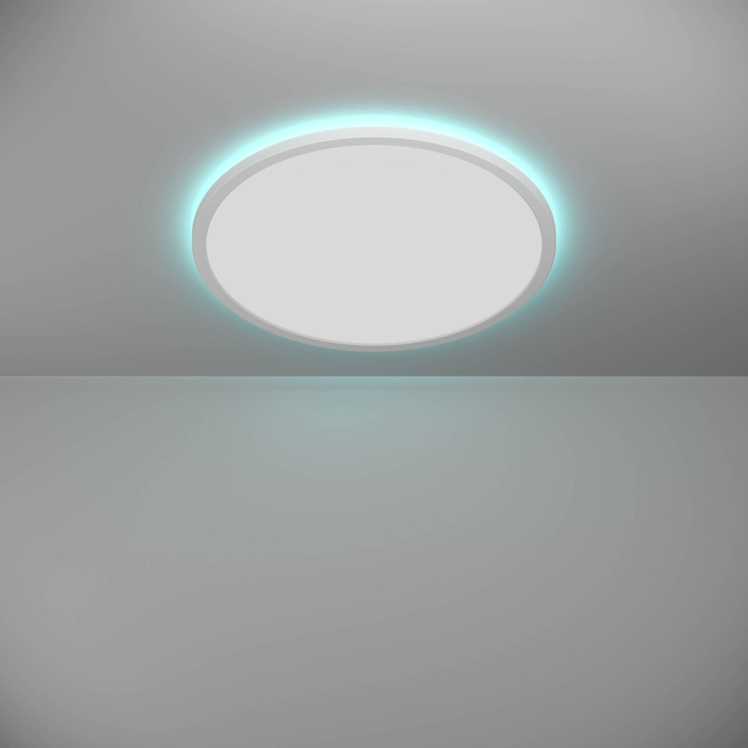 EGLO Deckenleuchte »Rovito-Z Deckenlampe, ZigBee 3.0, Kunststoff, Badezimmerlampe, IP44« LED-Modul 1 Stk. Kaltweiß | RGB Wand-/Deckenleuchte - H3,2 x Ø50 cm - weiß - 16,8W inkl.