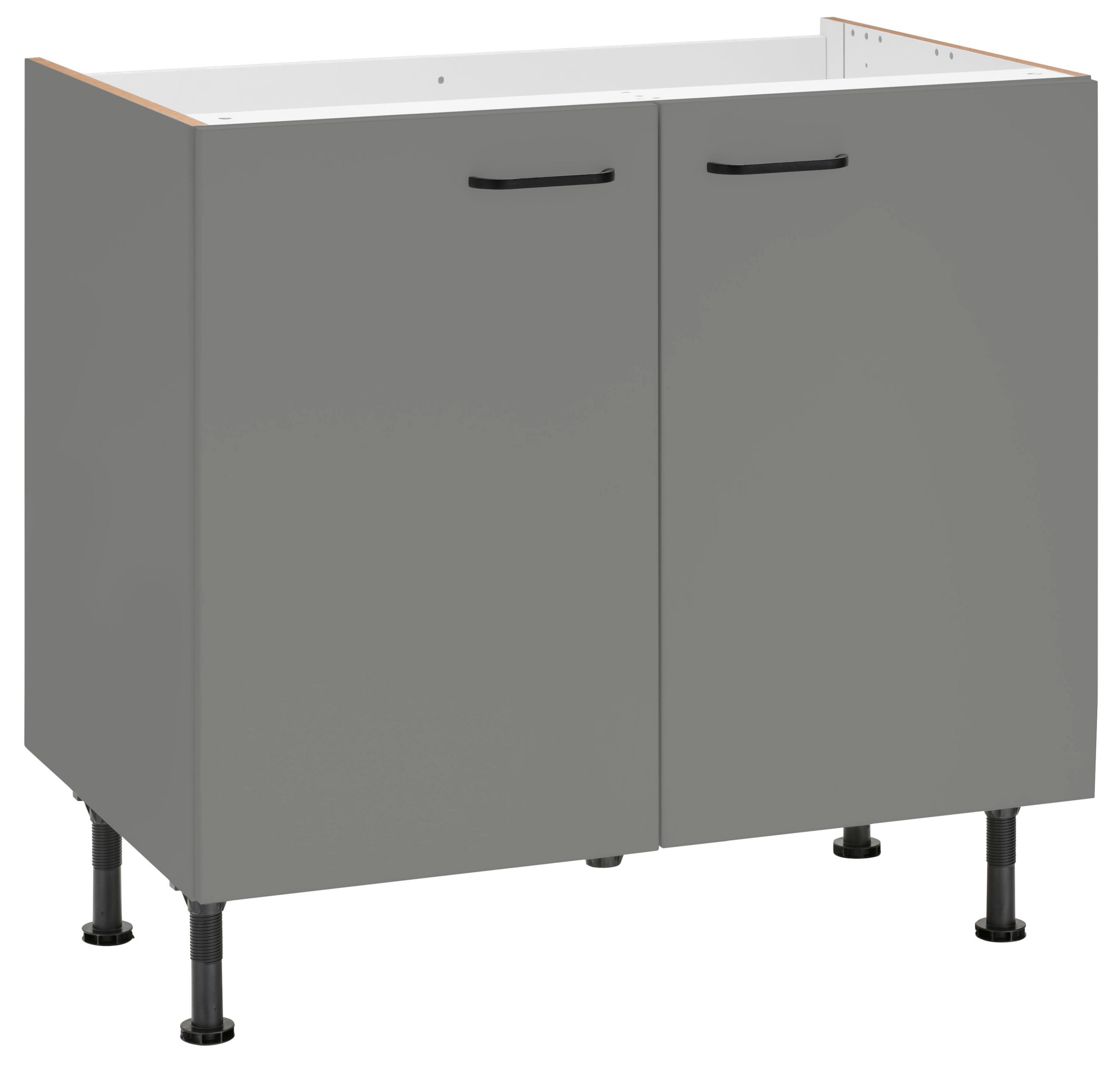 OPTIFIT Spülenschrank »Elga«, mit Soft-Close-Funktion, Raten 90 cm bestellen Breite Füßen, auf höhenverstellbaren