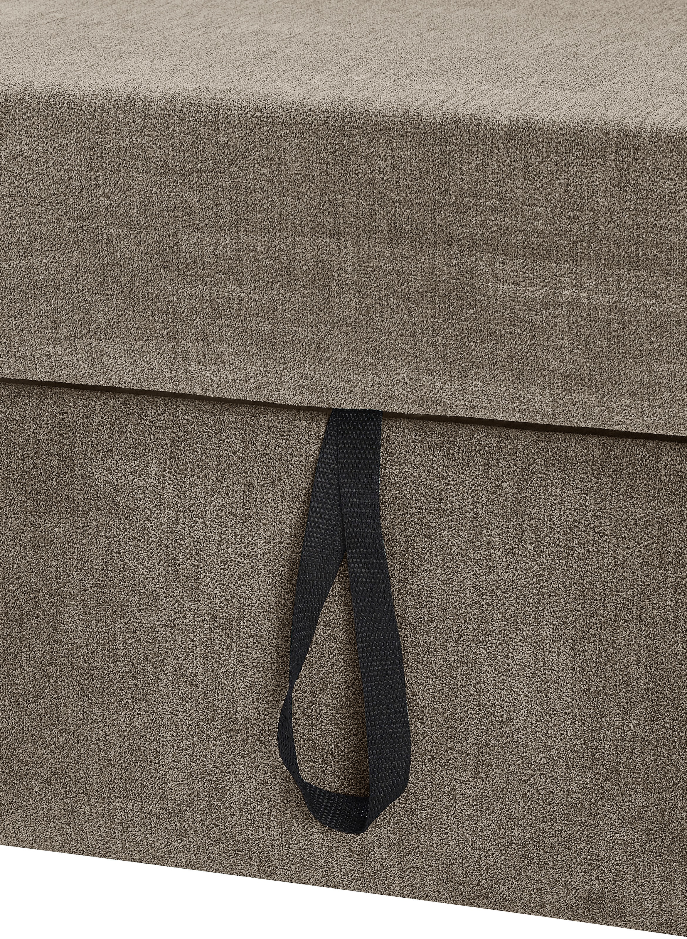 DOMO collection Ecksofa »Pegnitz, elegante Rückensteppung, zeitlose Formensprache, L-Form«, wahlweise mit Bettfunktion