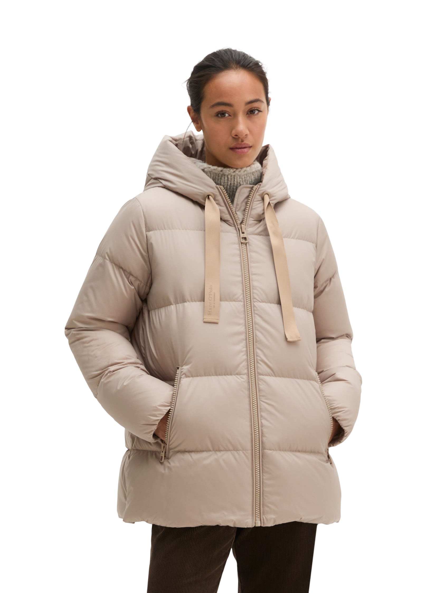 Marc O'Polo Daunenjacke »mit Kapuze regular mit wasserabweisender Oberfläche« mit Kapuze Steppjacke