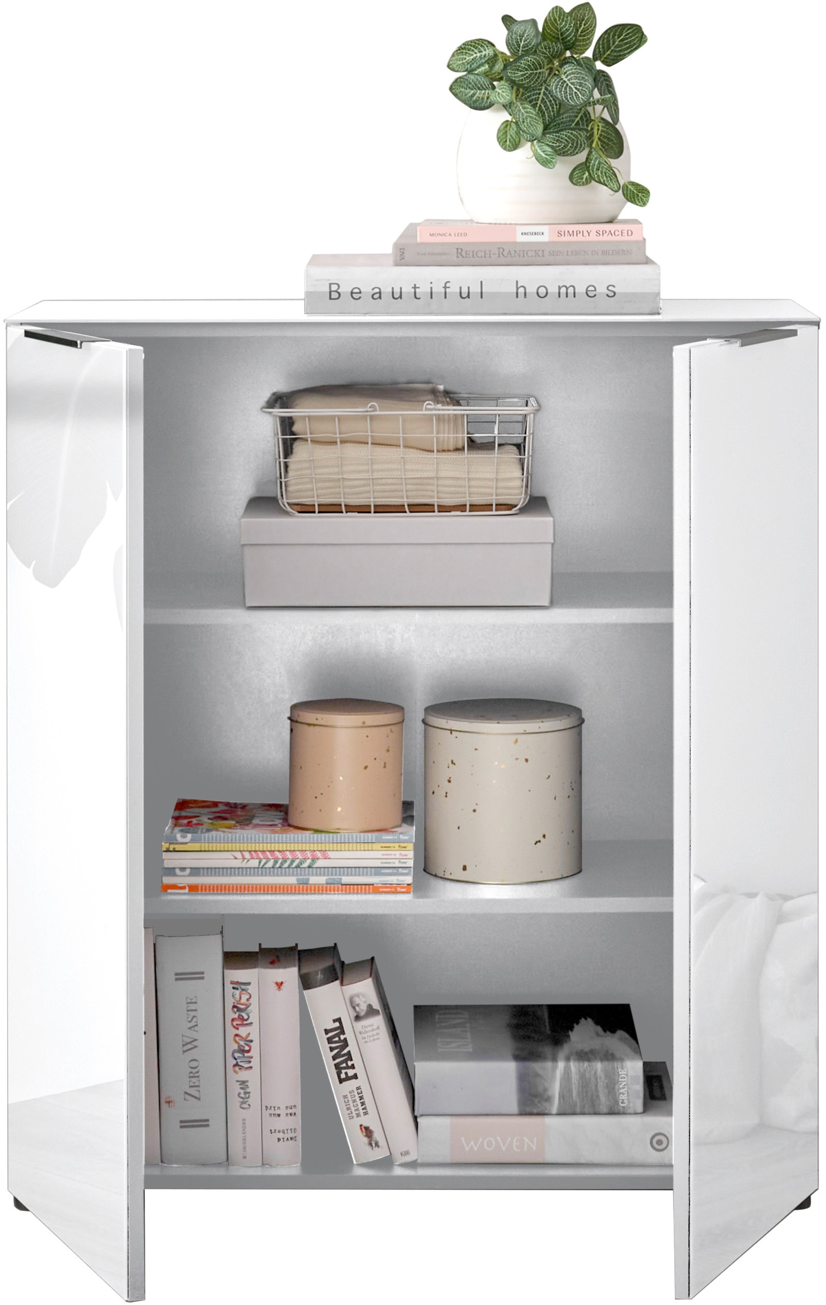 HBZ Kommode »Santorin, BxHxT 90x99x40 cm«, (1 St.), Breite 90cm, Softclose für Türen, Melaminbeschichtung
