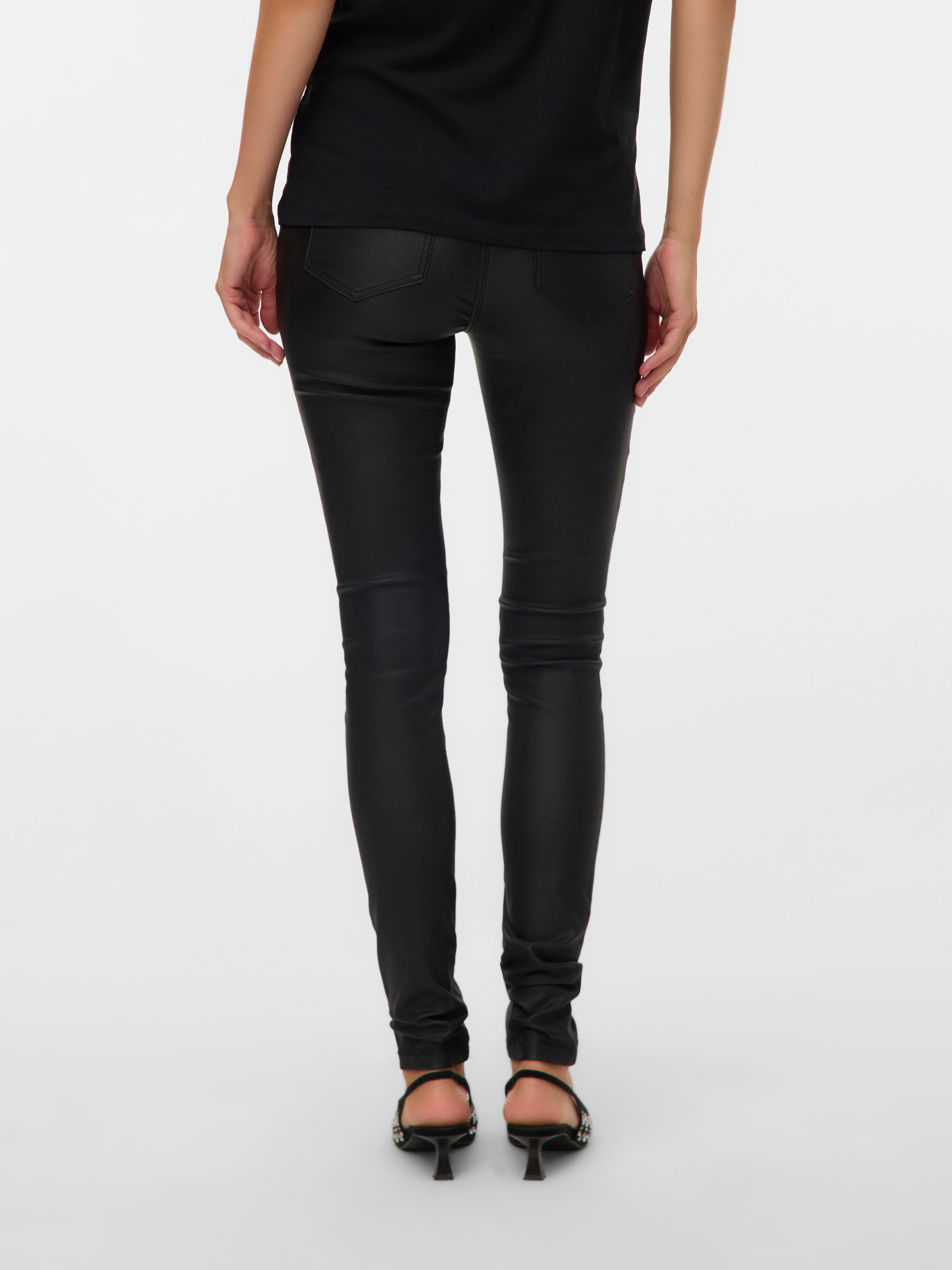 Mamalicious Umstandsjeans »MLSANTOS SLIM COATED HB JEANS NOOS«