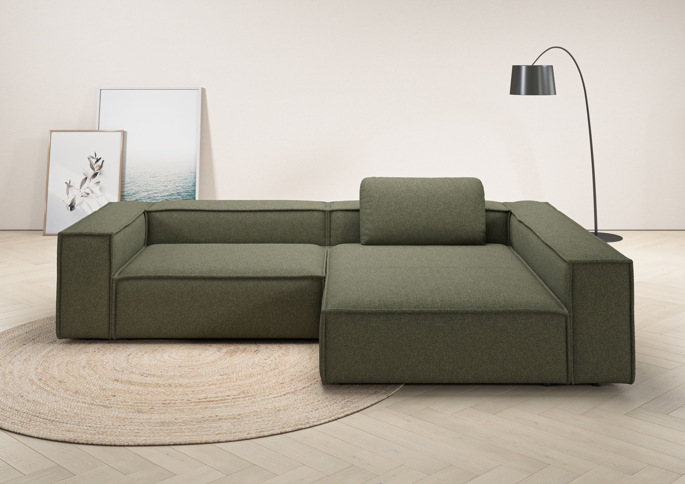 Places of Style Ecksofa »Watertown, moderne XXL L-Form, 306 cm breit«, Komf günstig online kaufen
