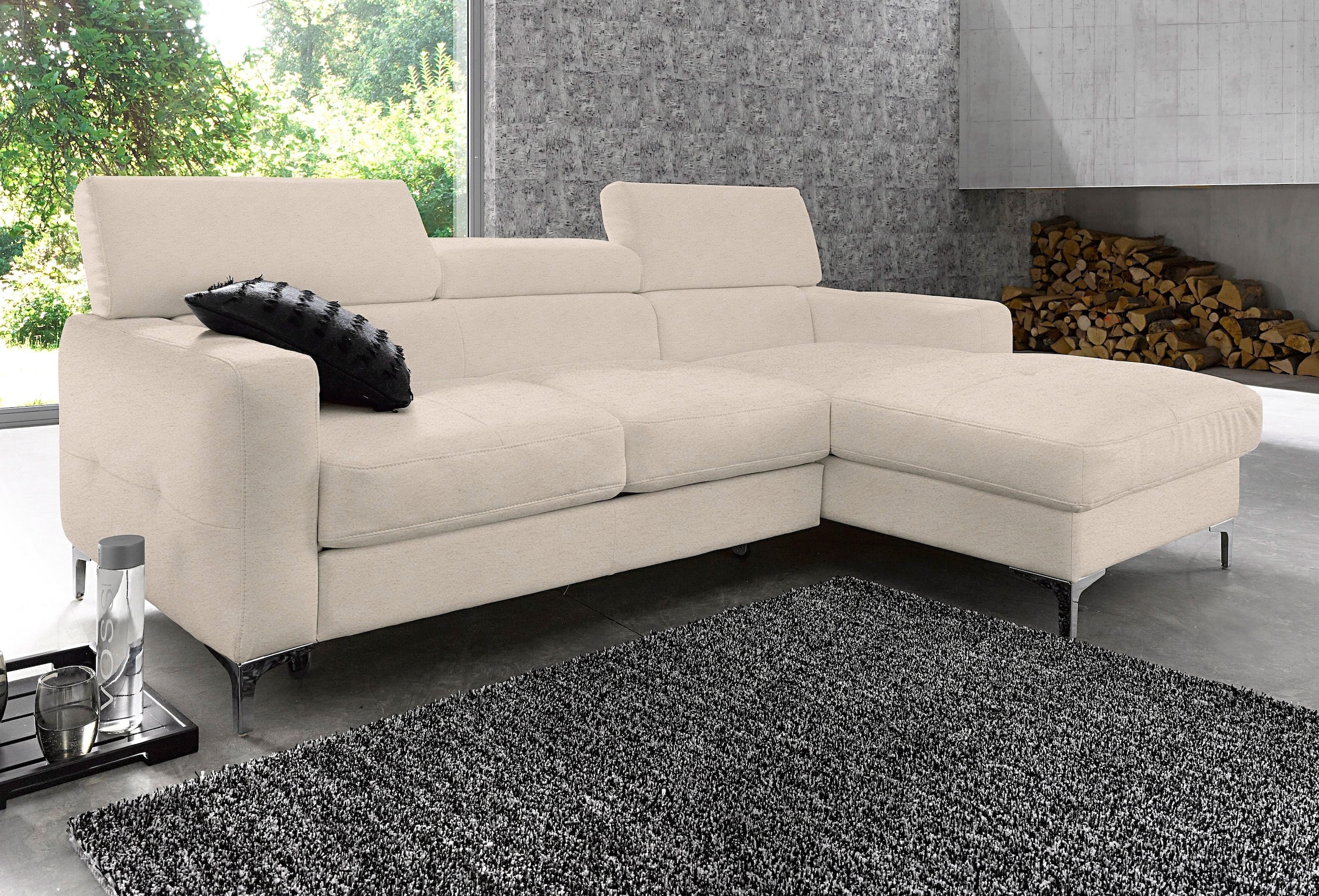 COTTA Polstergarnitur »Sammy L-Form«, (Set), Set bestehend aus: Ecksofa mit günstig online kaufen