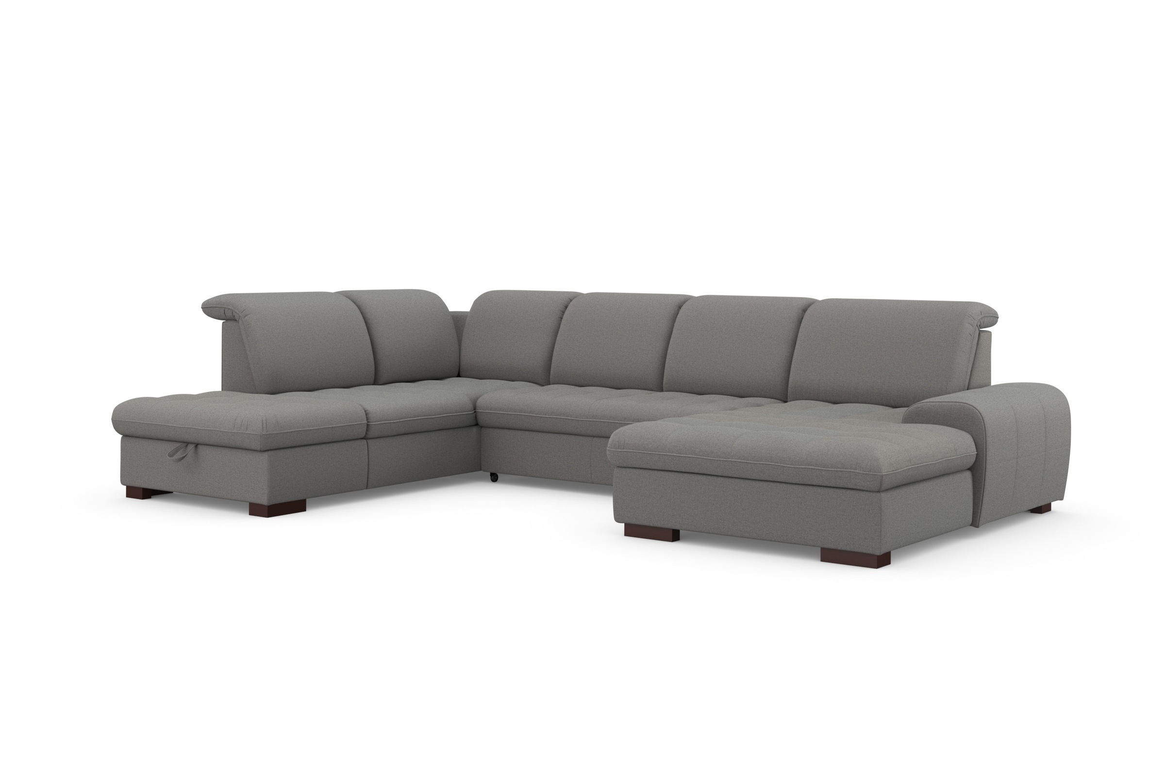 sit&more Wohnlandschaft »Luxor U-Form«, wahlweise mit Bettfunktion, Bettkasten und Kopfteilverstellung