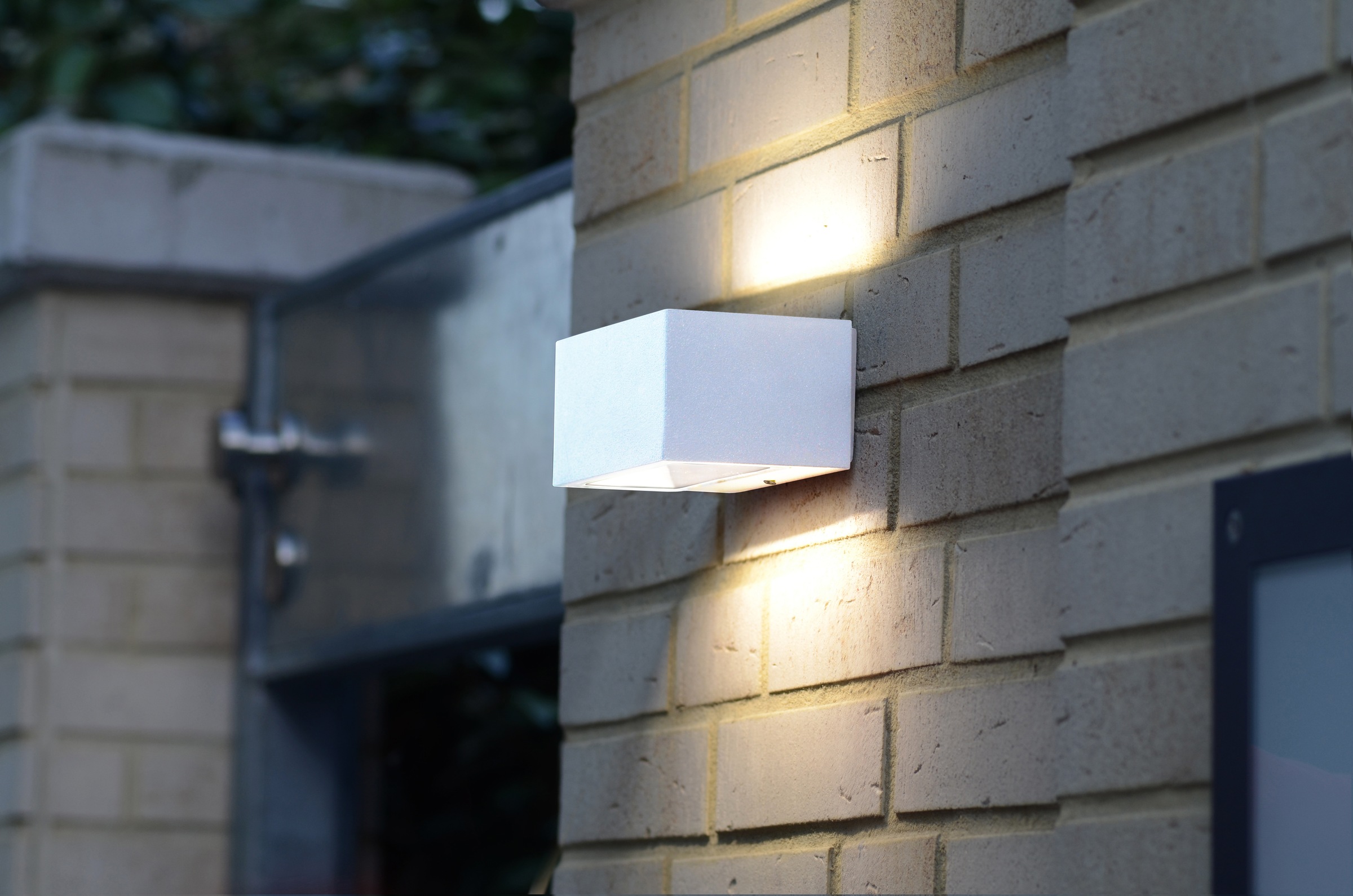 LUTEC LED Außen-Wandleuchte »LED-Aussenwandleuchte GEMINI«, 2 flammig, Leuchtmittel LED-Board | LED fest integriert, Up- & Downlight