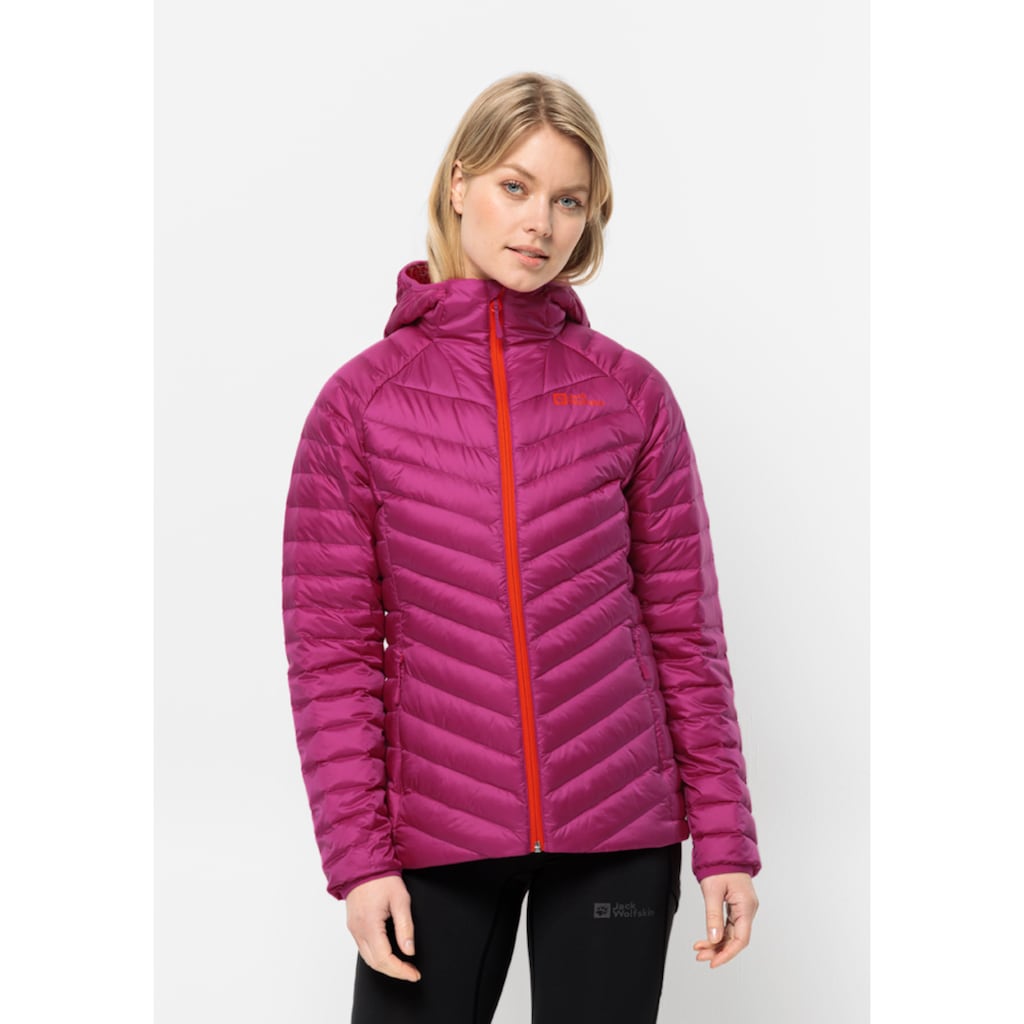 Jack Wolfskin Daunenjacke »PASSAMANI DOWN HOODY W«, mit Kapuze