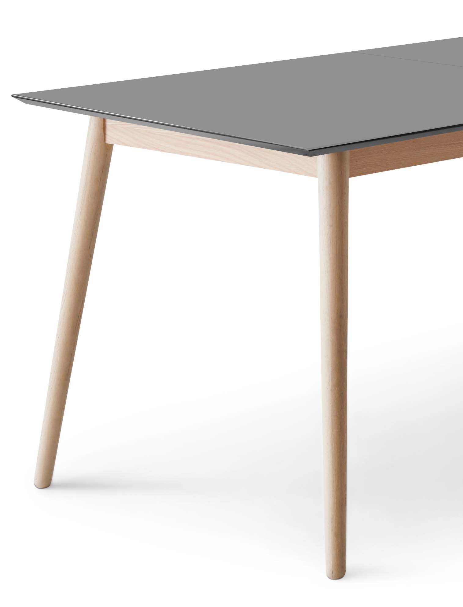 Hammel Furniture Esstisch »Meza Designtisch mit Auszugsfunktion und 2 Einlegeplatten«, (1 St.), rechteckige Tischplatte MDF, Esche Massivholzgestell