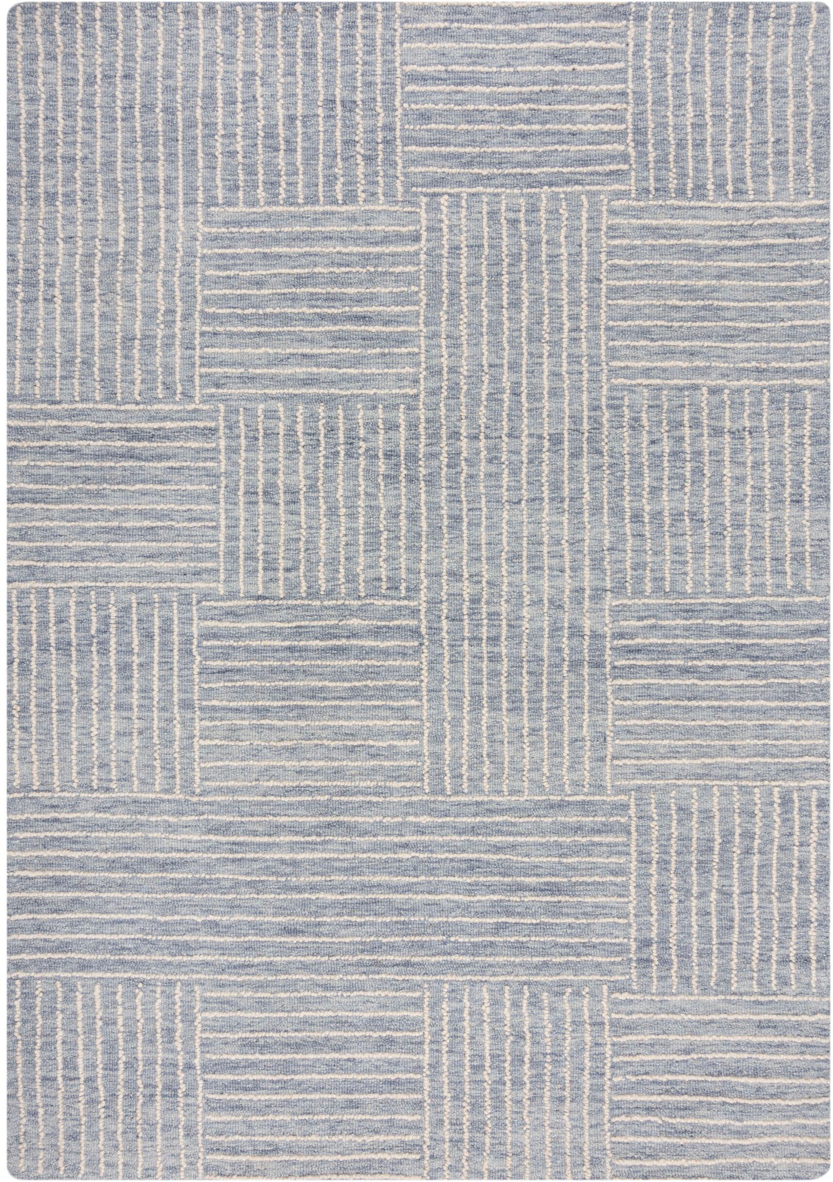 FLAIR RUGS Wollteppich »Abstract Check«, rechteckig, 5 mm Höhe, Teppich aus günstig online kaufen