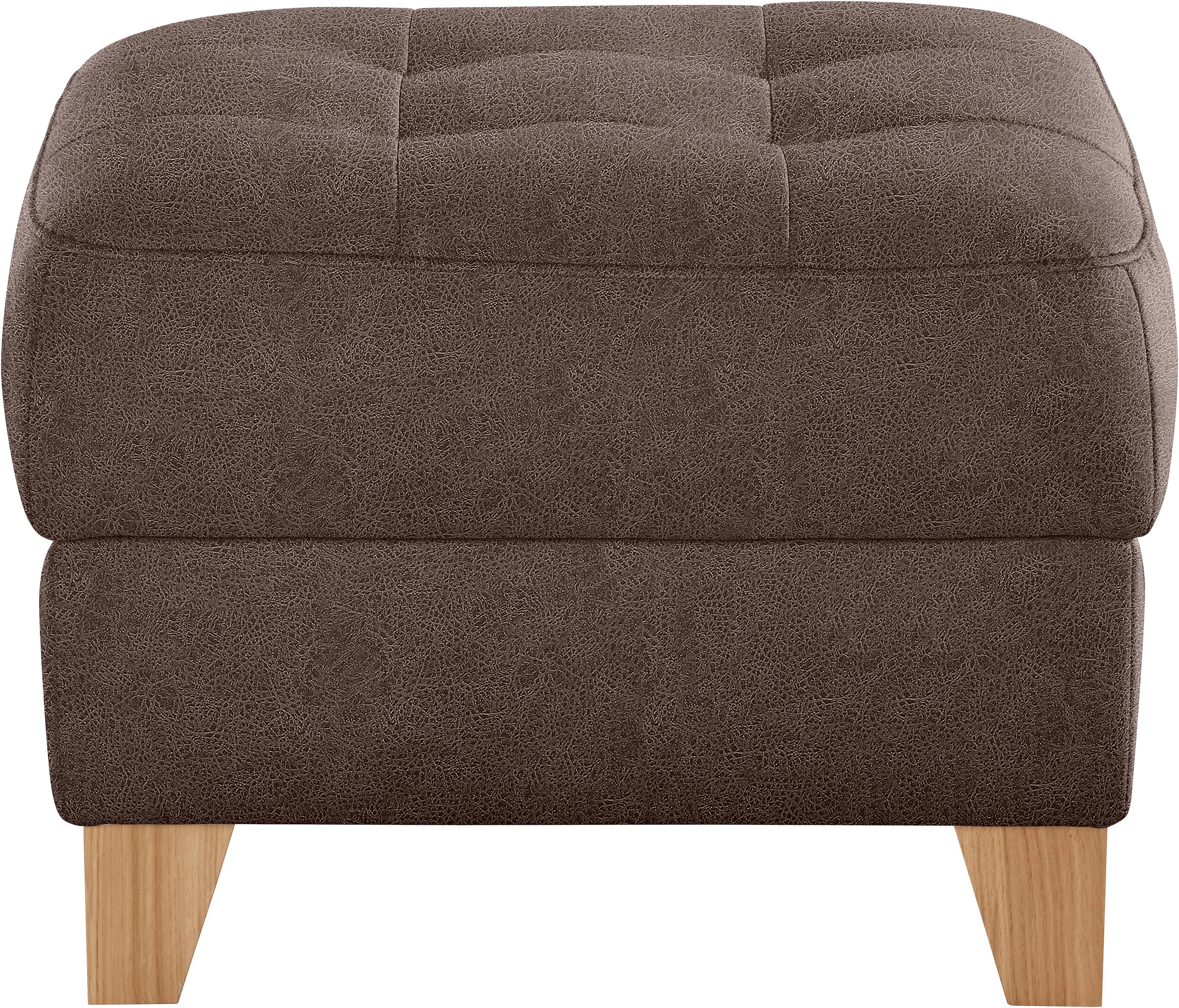 exxpo - sofa fashion Hocker »Elio bequemer Sitzkomfort und aufwendiger Detailverarbeitung«, mit Staufach unter der Sitzfläche
