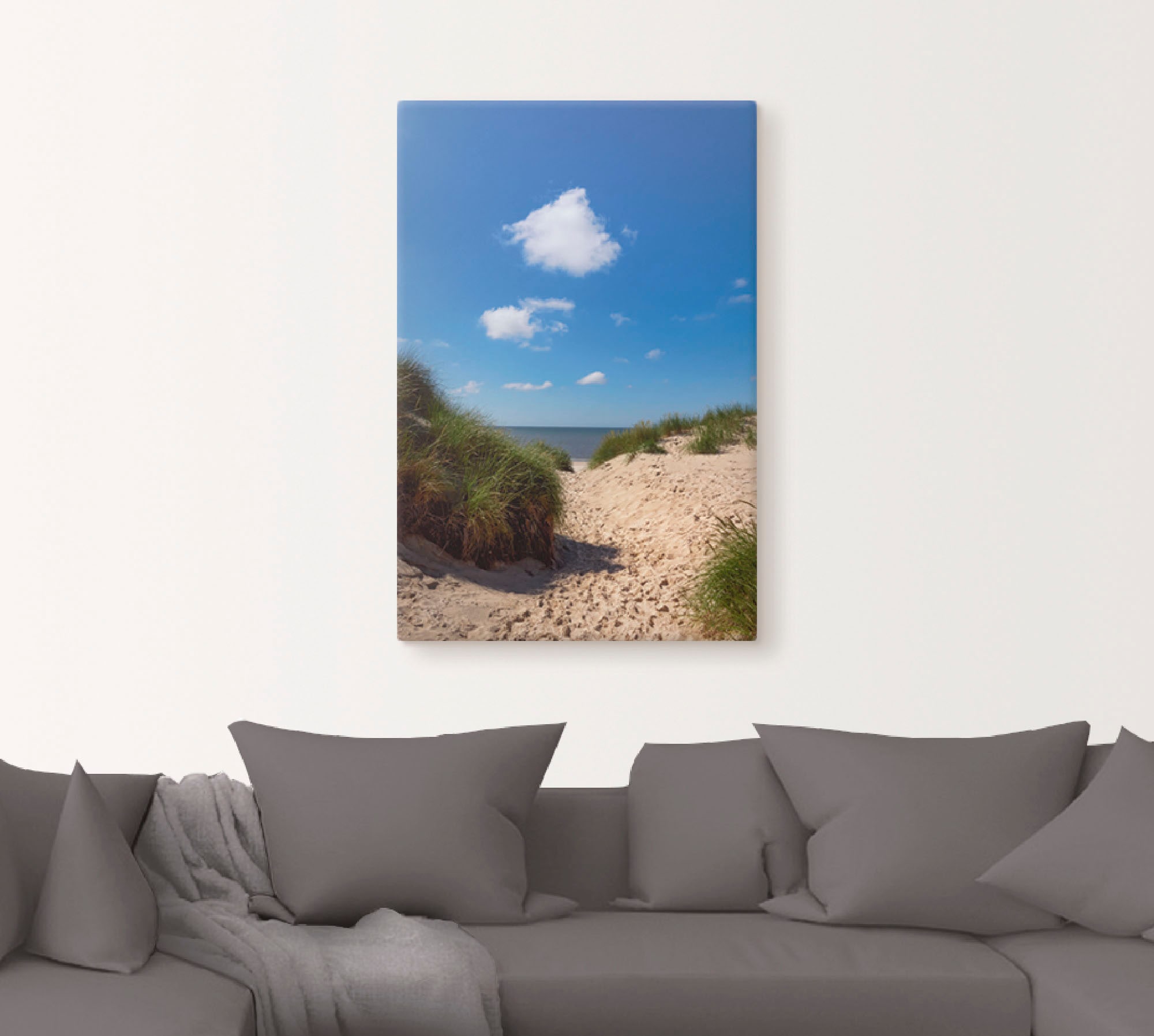 Artland Leinwandbild »Weg zum Strand I«, Strand, (1 St.)