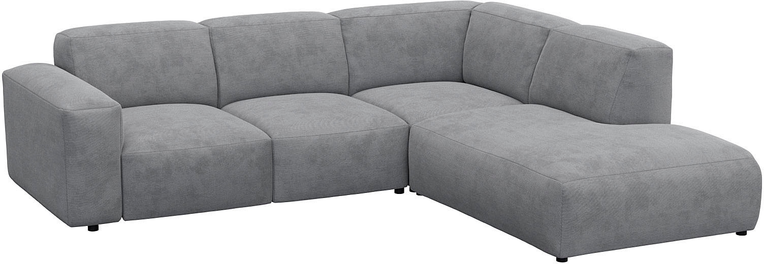 FLEXLUX Ecksofa "Lucera, super Sitzkomfort durch Kaltschaum im Sitz, L-Form günstig online kaufen