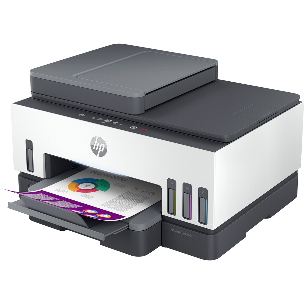 HP Multifunktionsdrucker »Smart Tank 7605«, HP+ Instant Ink kompatibel