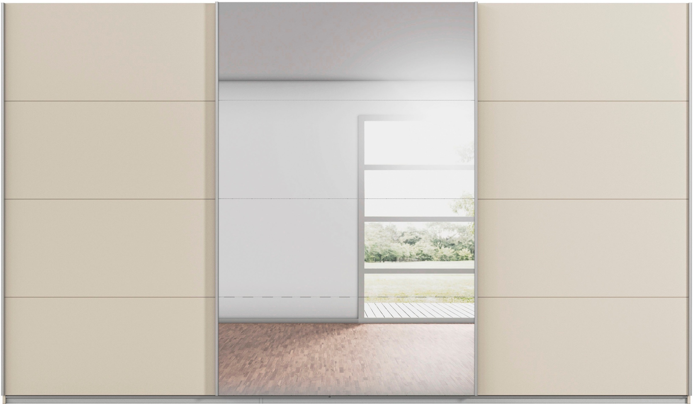rauch Schwebetürenschrank »Kleiderschrank Schrank OTTO´S CHOICE Garderobe AGORDO«, (in zwei Griff-Farben), Top Innenausstattung, in 4 Breiten und 2 Höhen MADE IN GERMANY