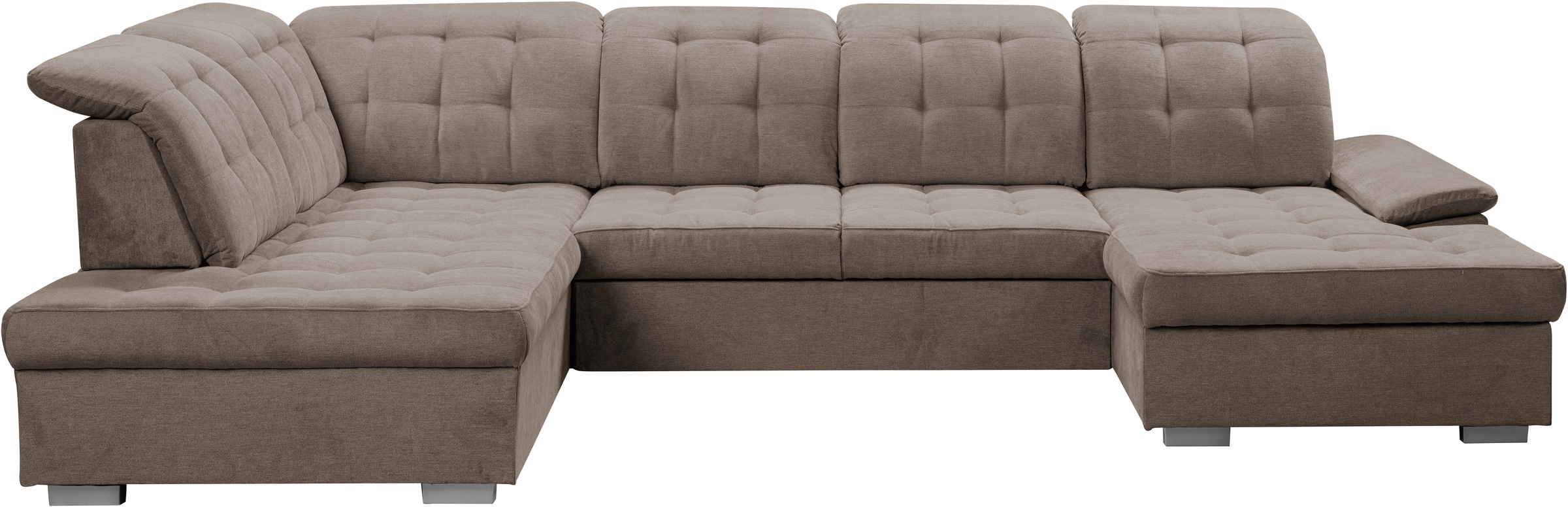 WERK2 Wohnlandschaft »Kordula-New U-Form«, Sofa in U-Form mit Schlaffunktio günstig online kaufen