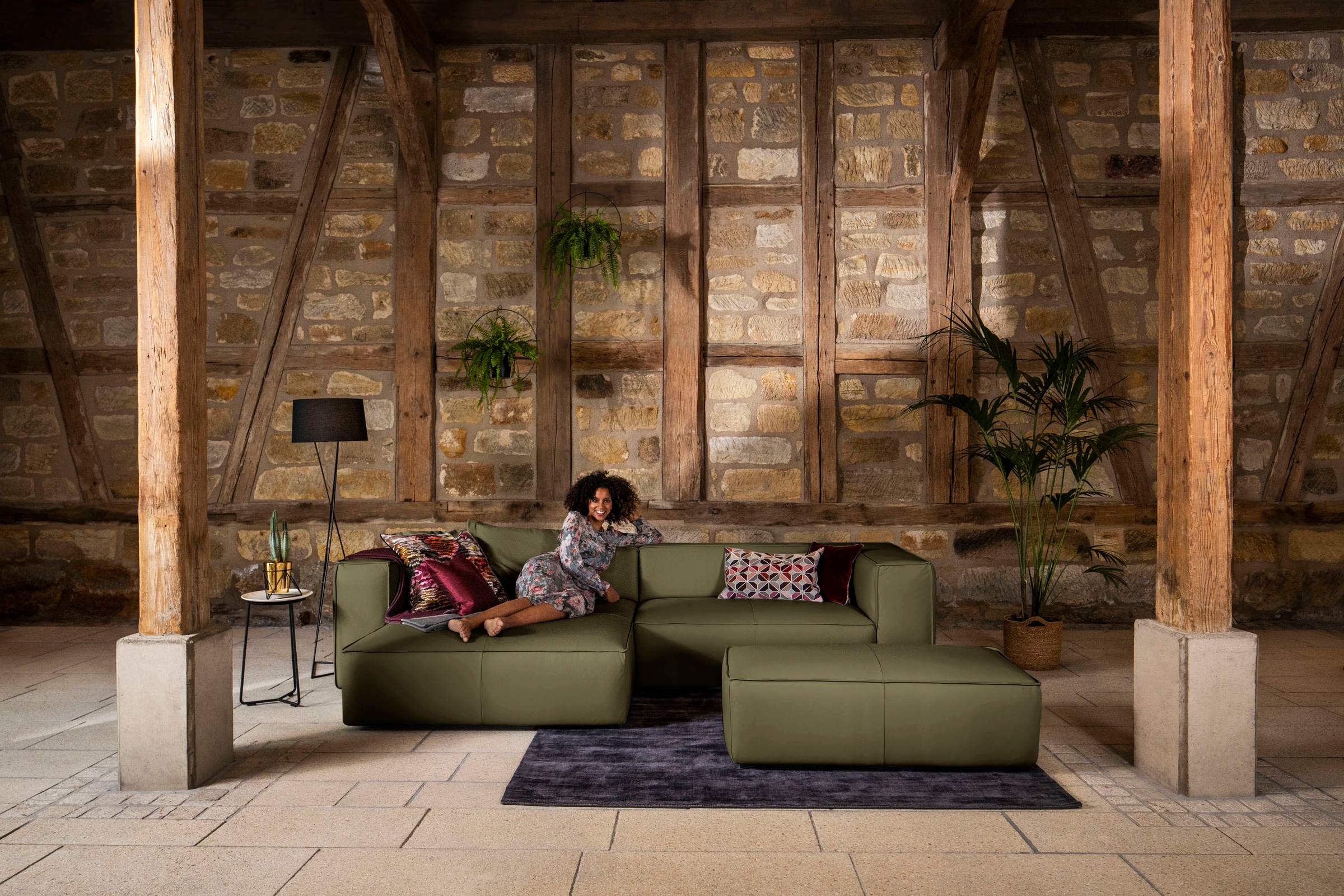 W.SCHILLIG Ecksofa »around-the-block, modern und elegant, bequem, L-Form«, günstig online kaufen