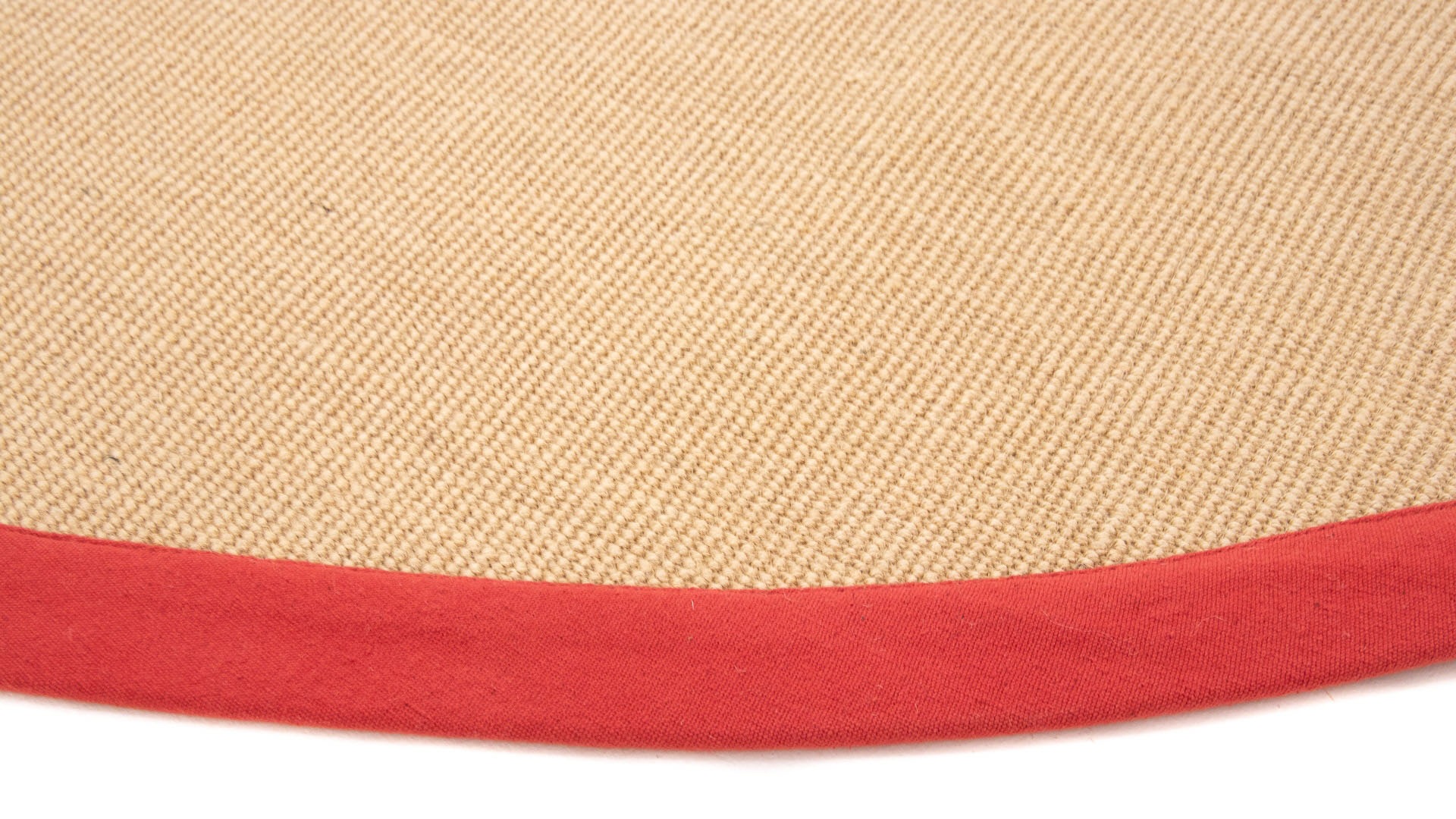 farbiger rund, Raten carpetfine Anti-Rutsch bestellen auf »Sisal«, Bordüre, Sisalteppich mit Rückseite