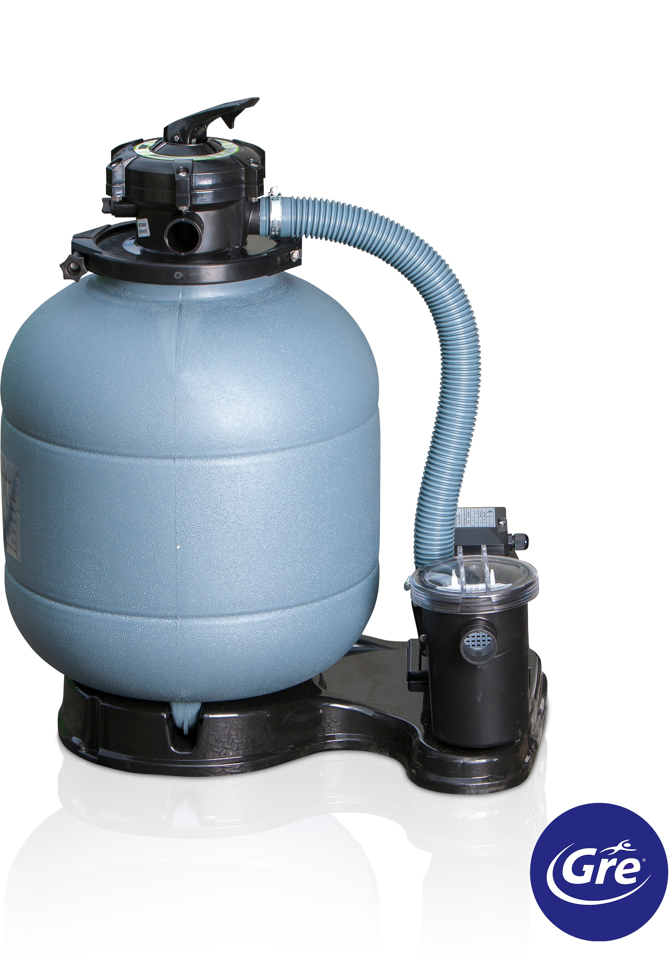 Gre Achteckpool »VASTO mit Edelstahlleiter« Kiefernholz, ØxH: 428x136 cm