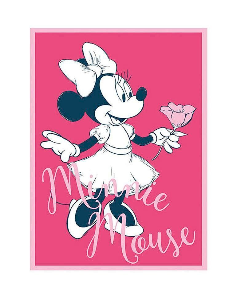 Komar Bild »Minnie Mouse Girlie«, Disney, (1 St.), Wandbild zur Dekoration im Kinderzimmer - ohne Rahmen