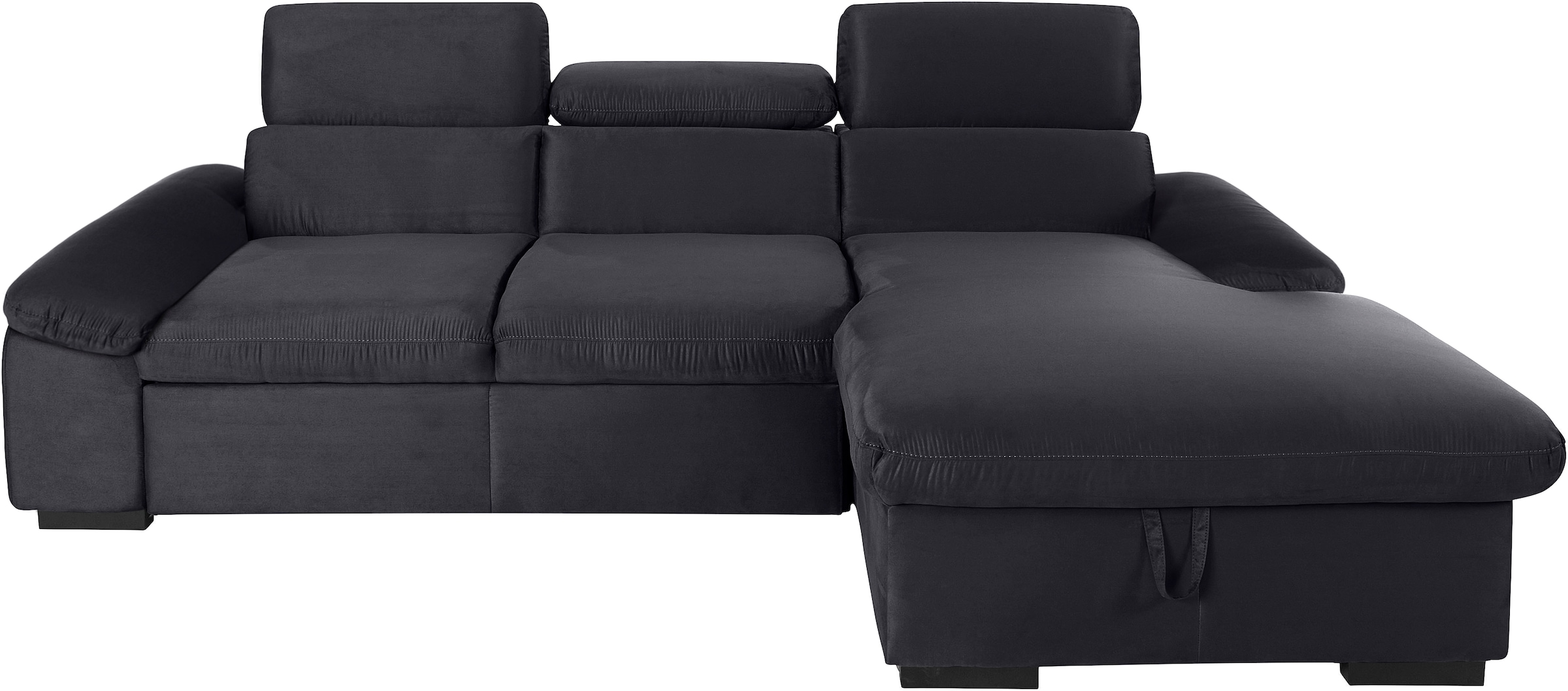 COTTA Ecksofa »Lola L-Form mit Kopfteilfunktion & Hocker« wahlweise mit Bet günstig online kaufen