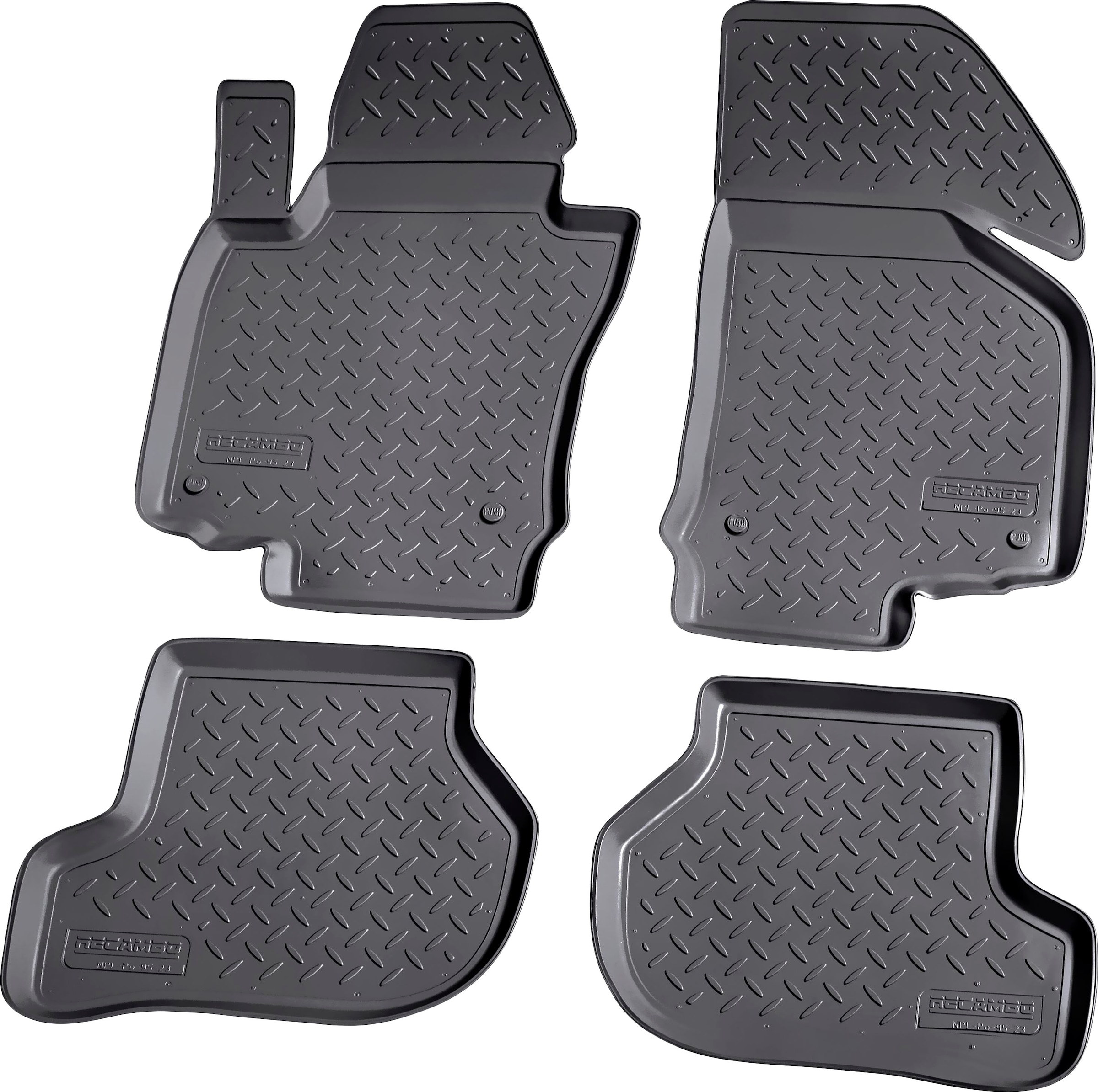 RECAMBO Passform-Fußmatten »CustomComforts«, VW, Jetta, (Set, 4 St.), Typ  1K 2005 - 2010, perfekte Passform kaufen