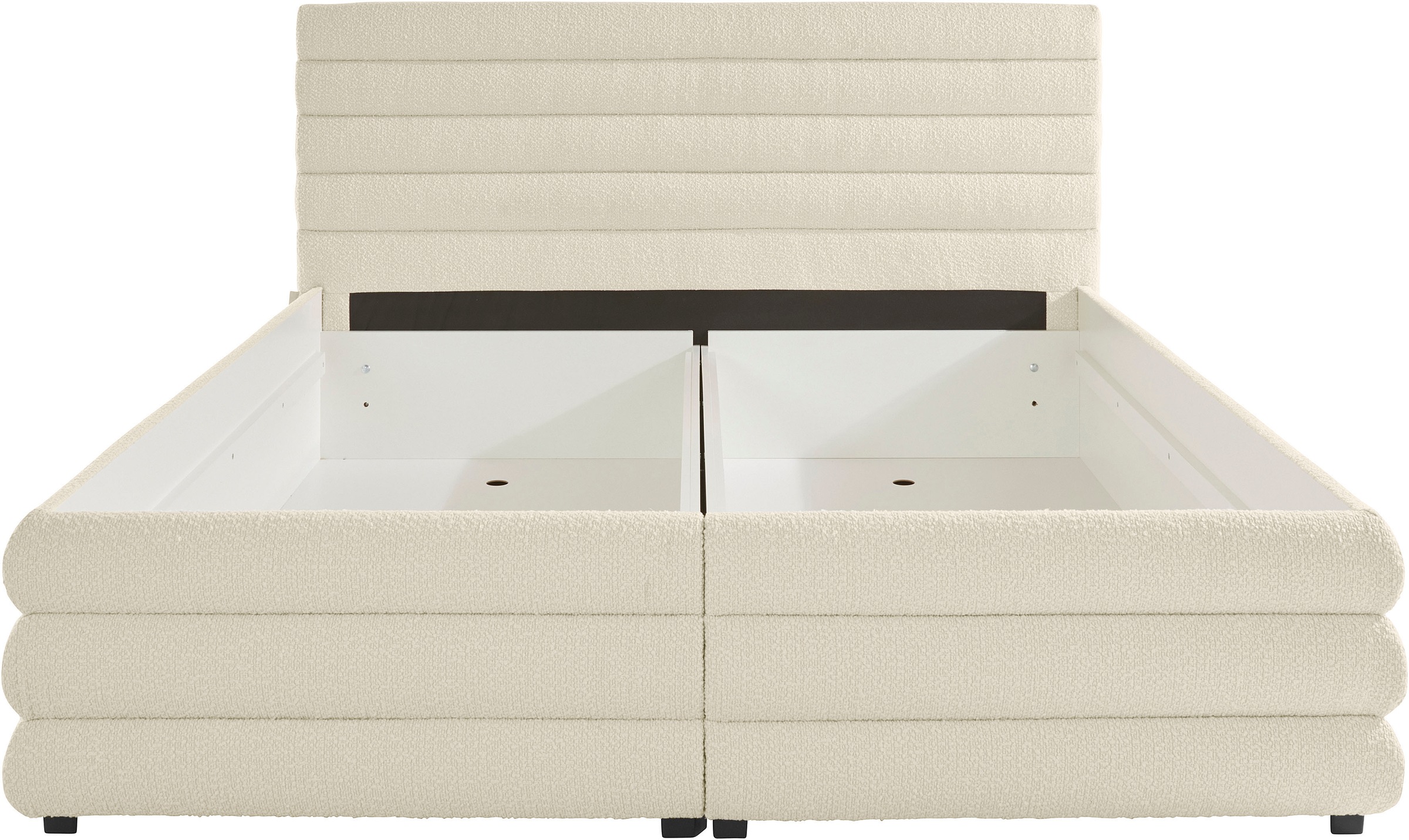 LeGer Home by Lena Gercke Polsterbett »Maylis Bouclé«, wahlweise mit und ohne Matratze und Lattenrost, auch in 200cm Breite