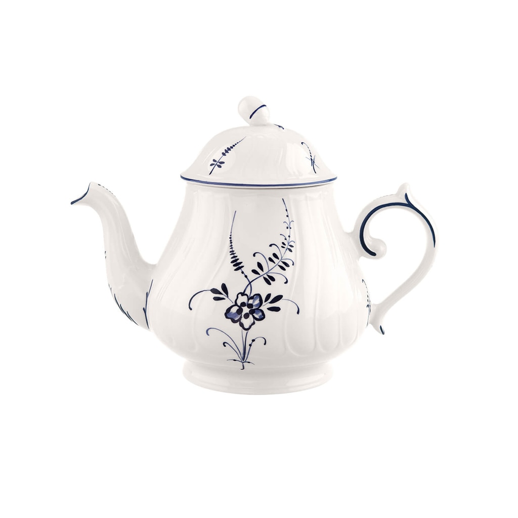 Villeroy & Boch Teekanne »Teekanne Vieux Luxembourg 1,1 Liter weiß-blau« günstig online kaufen