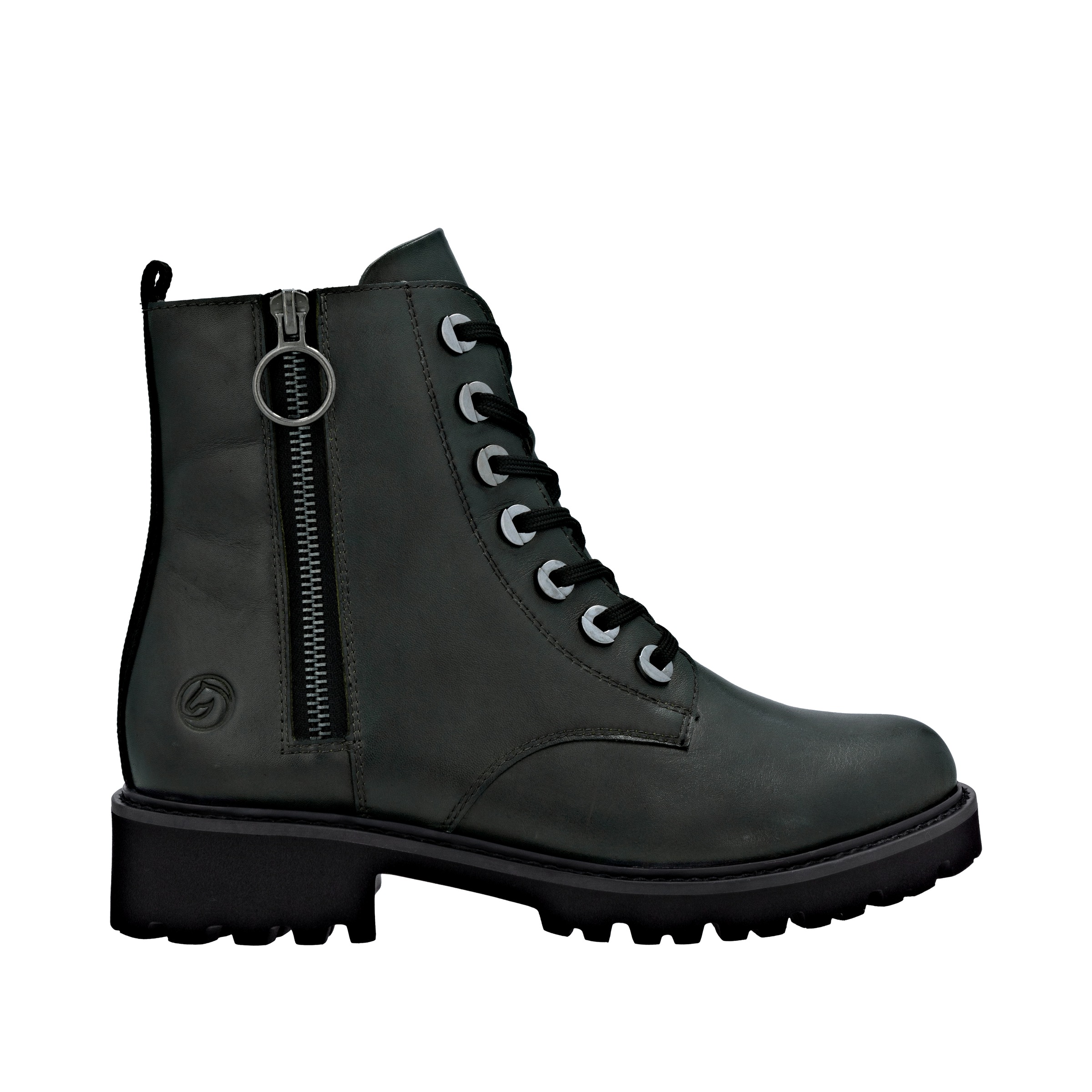 Remonte Schnürstiefelette, Blockabsatz, Stiefelette, Schnürboots, Flats im Used Look