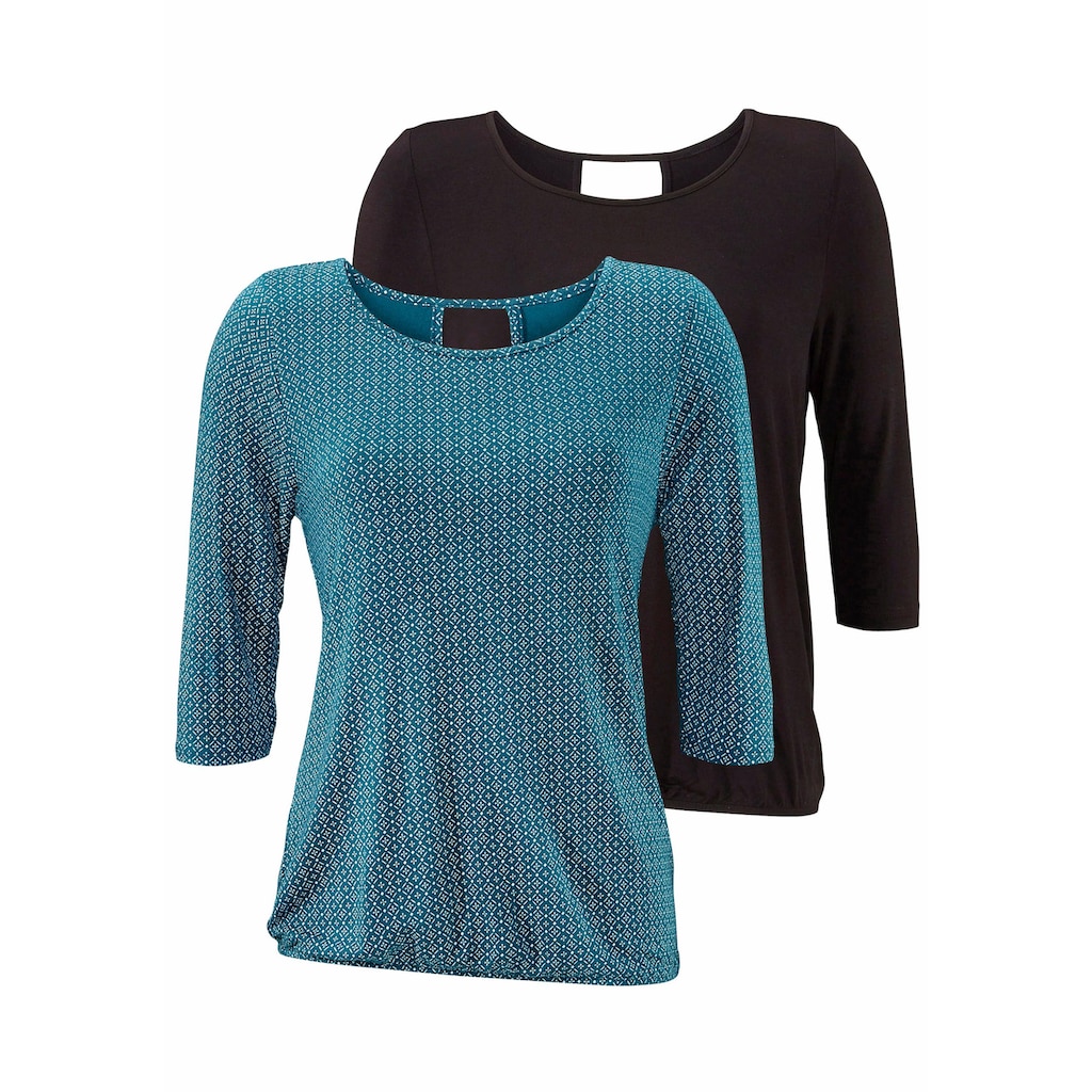 LASCANA 3/4-Arm-Shirt, (2er-Pack)