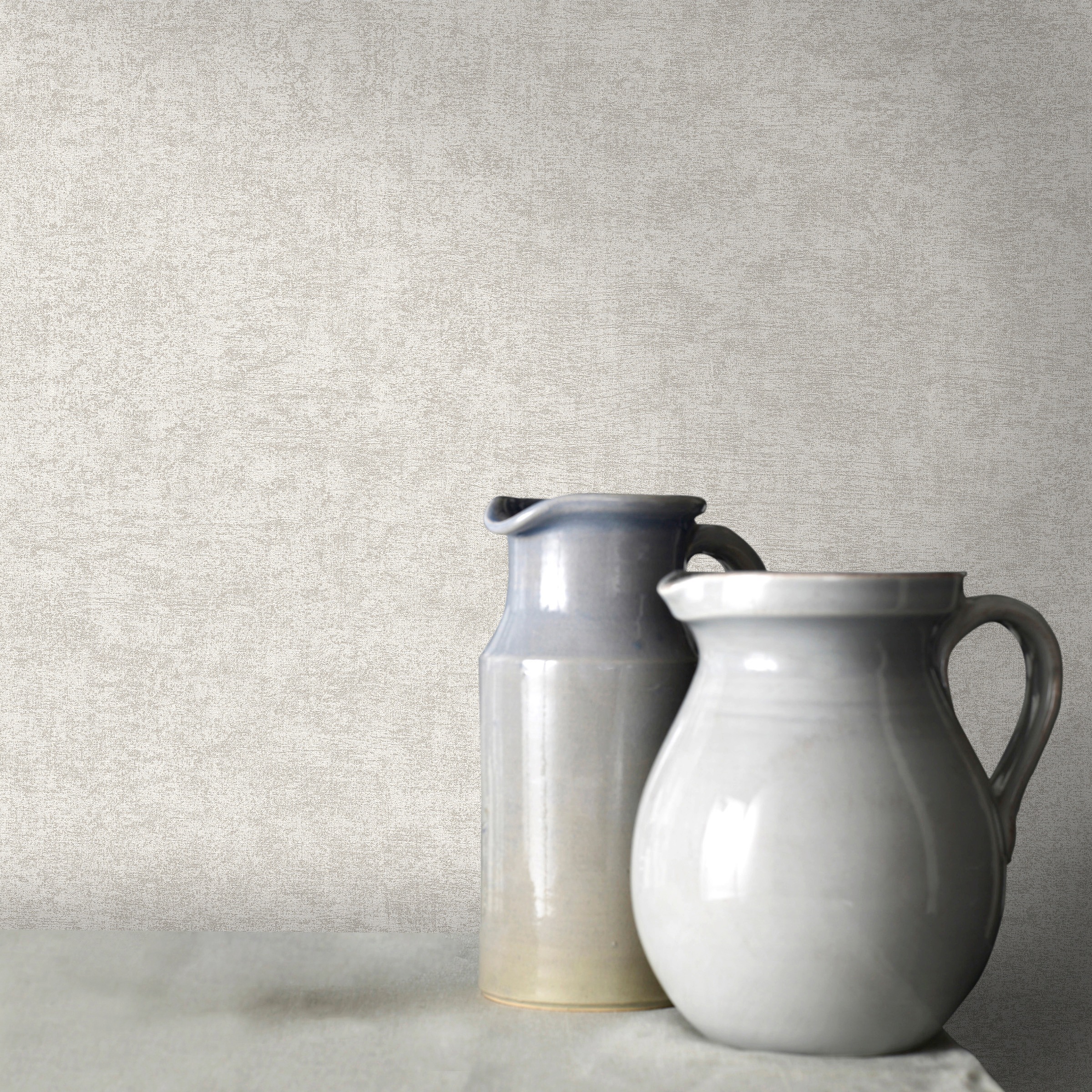 WOW Vliestapete »Scandi Uni«, uni, Grau - 1005x52 cm