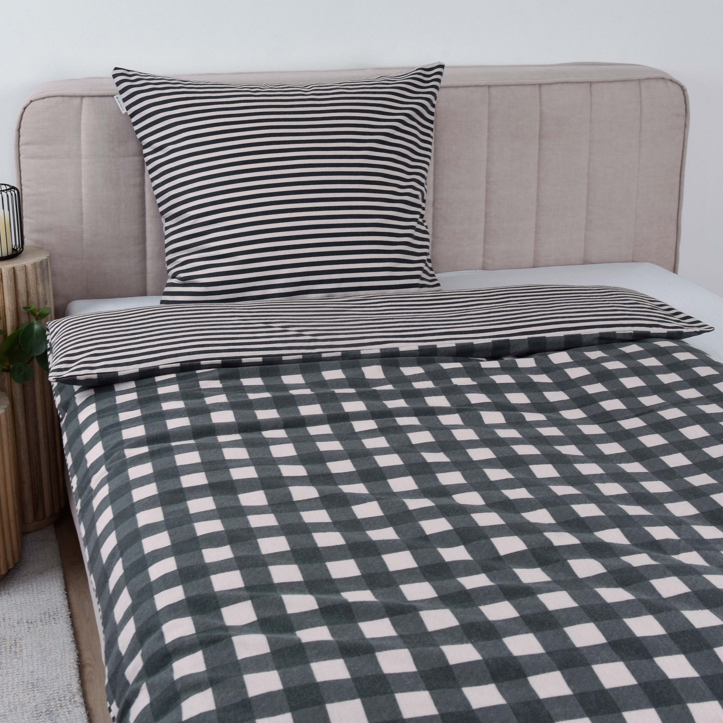 TOM TAILOR HOME Bettwäsche »CLASSIC CHECK in Gr. 135x200cm oder 155x220cm«, new bedroom, gewebtes Label