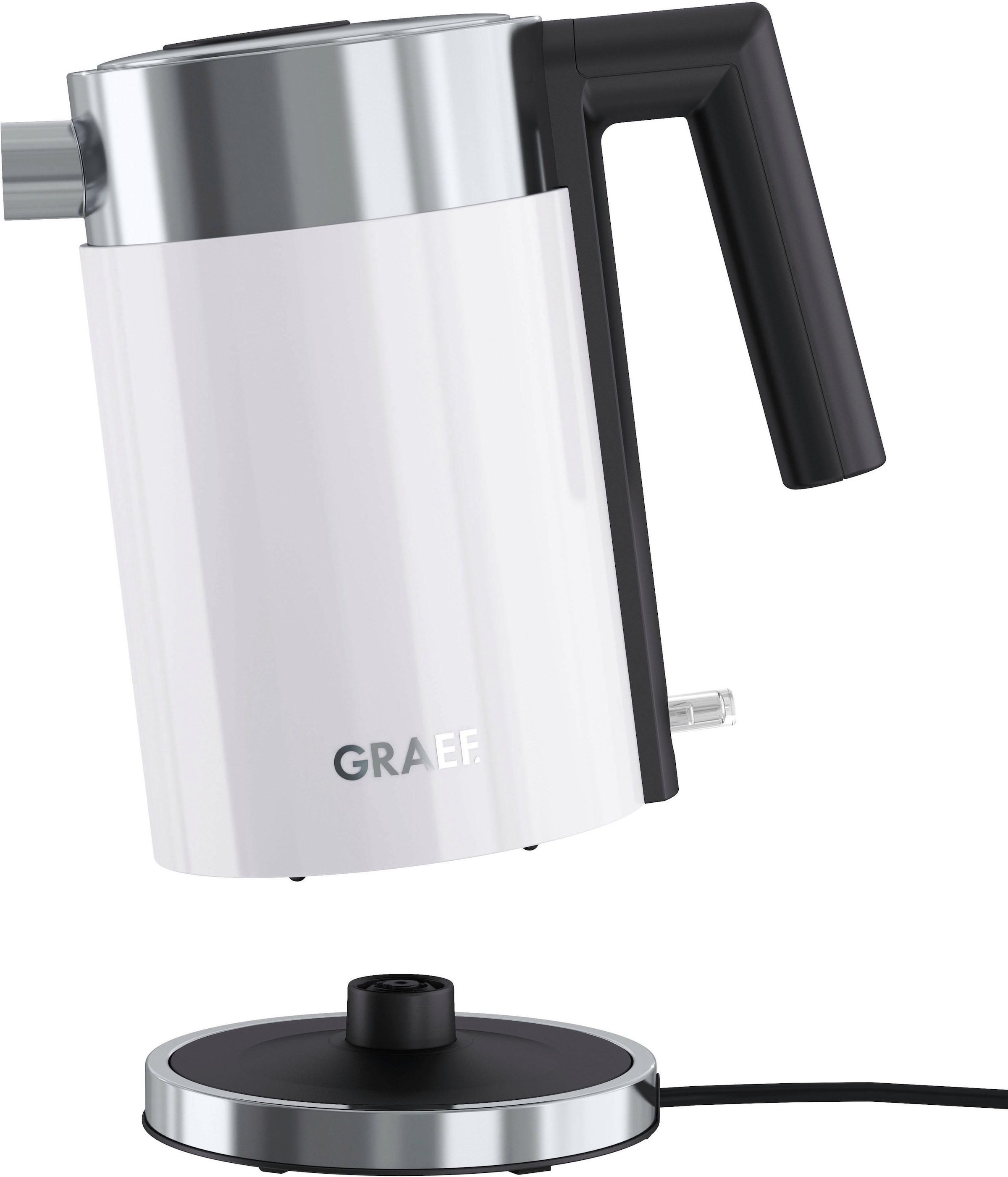 Graef Wasserkocher »WK 401«, 1 l, 1850 W, Edelstahl, weiß