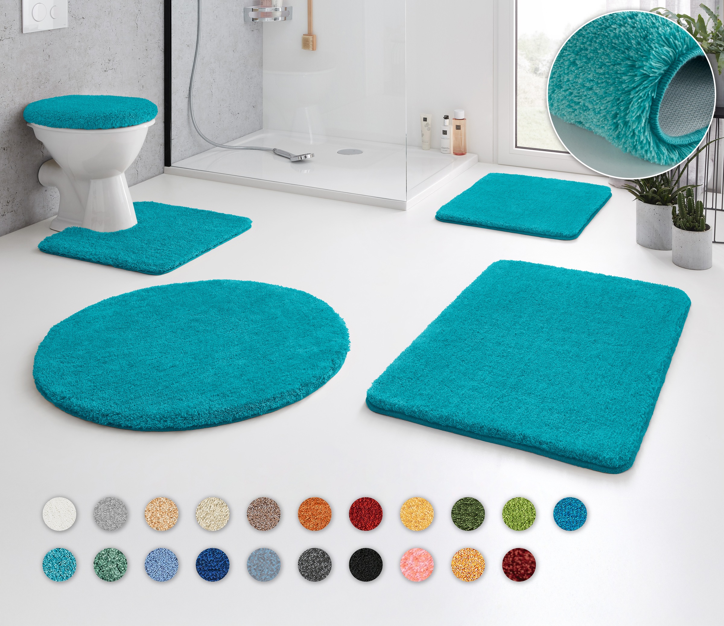 Kleine Wolke Badematte »RELAX« Höhe 30 mm rutschhemmend beschichtet fußbode günstig online kaufen