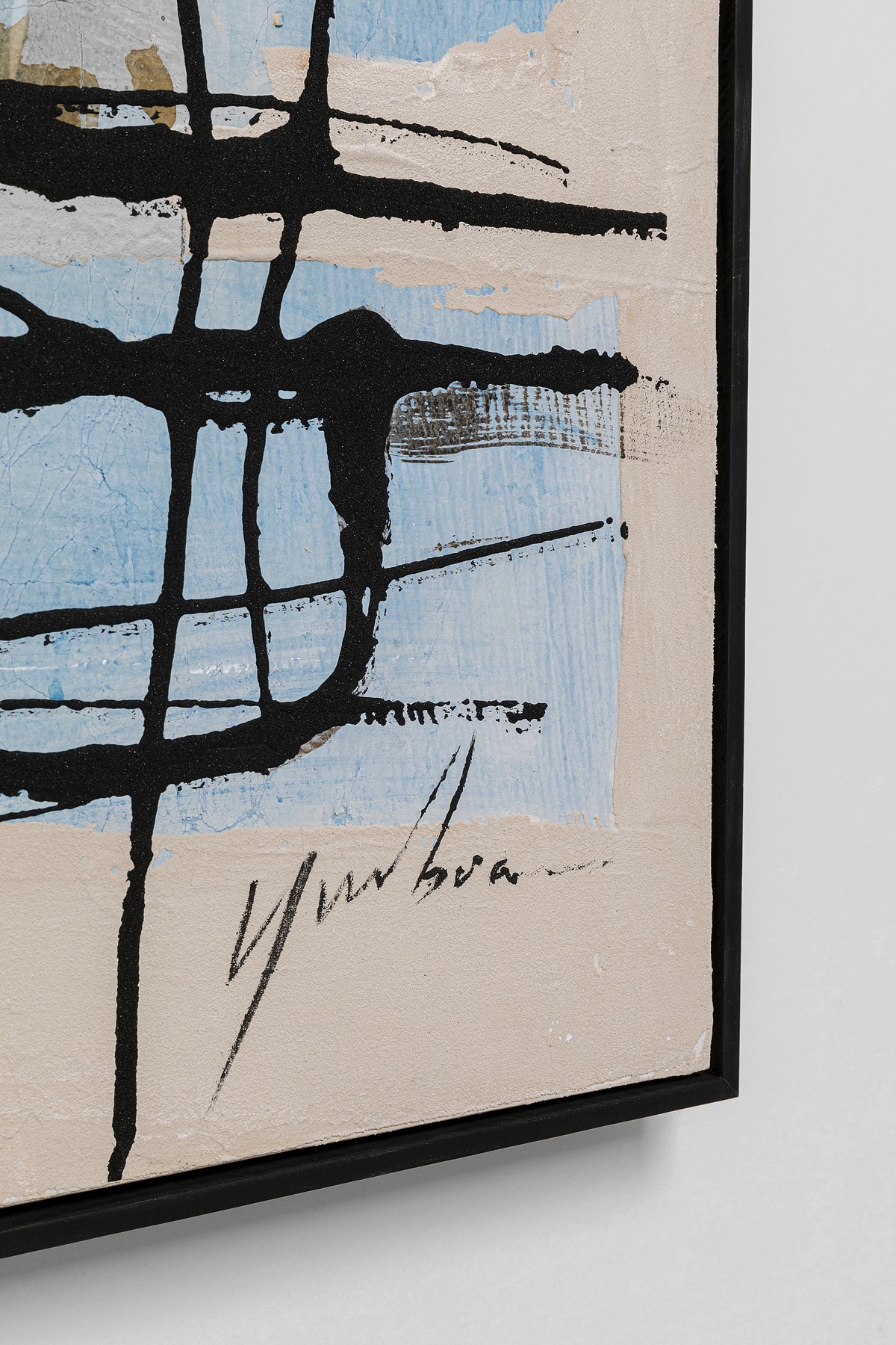 Kare Design Bild mit Rahmen »Gerahmtes Bild Dust Blau«