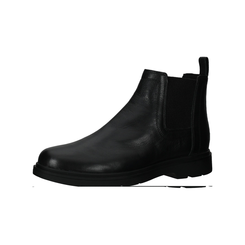 GEOX Stiefelette »Stiefelette Leder/Textil« Schwarz 40 40 Verschluss: Schlupfschuh