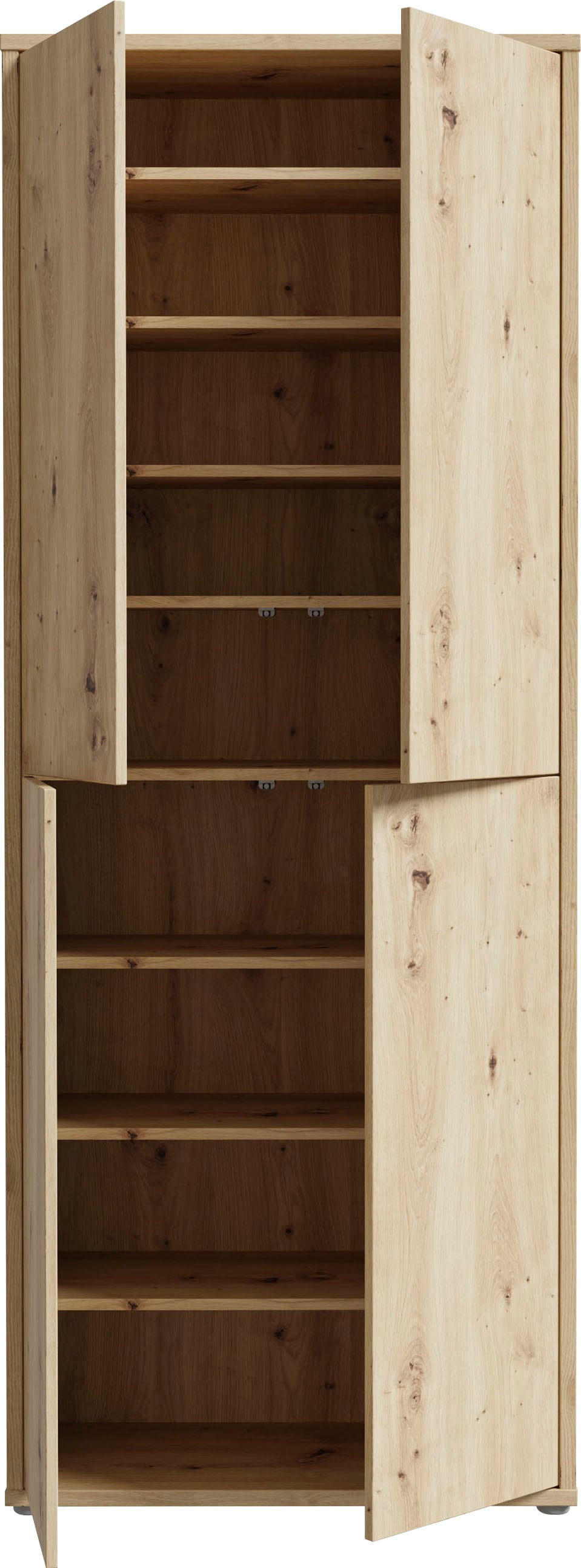 FORTE Schuhschrank »Alice Springs«, (B/H/T 74,5/191,9/34,9 cm), Stauraumschrank, Mehrzweckschrank, Breite 74,5 cm, mit 8 Böden