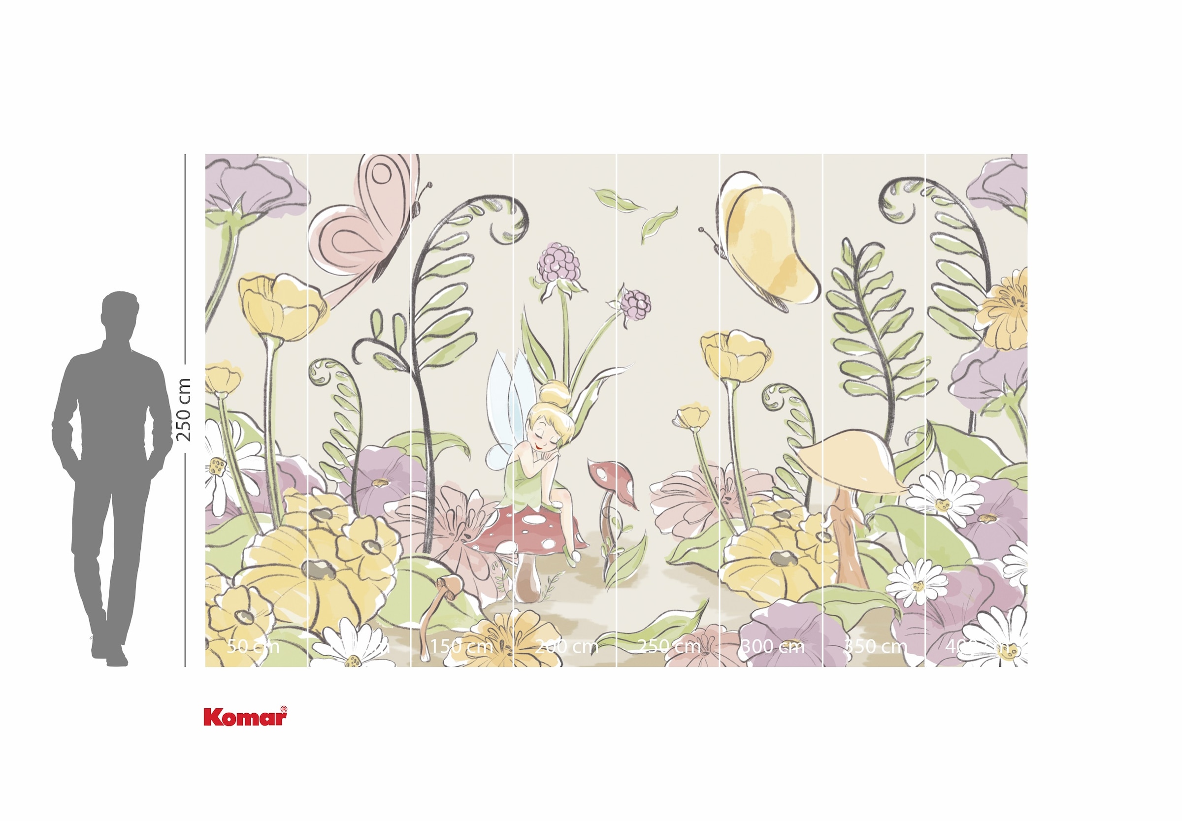 Komar Kindertapete »Disney Tinker Bell Infant«, bedruckt