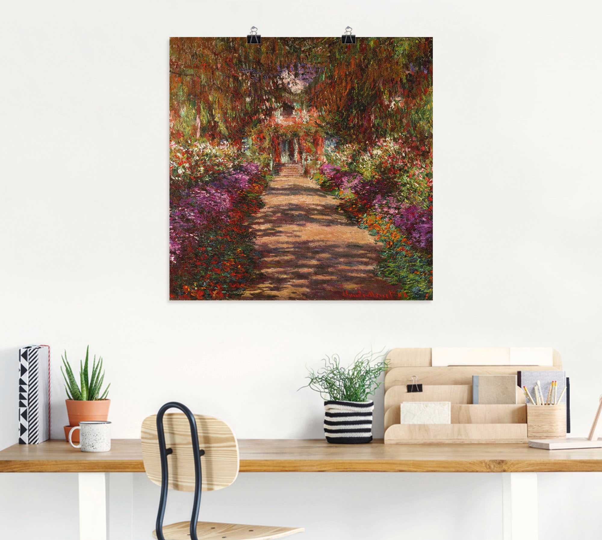 Artland Wandbild "Weg in Monets Garten in Giverny. 1902", Garten, (1 St.), günstig online kaufen