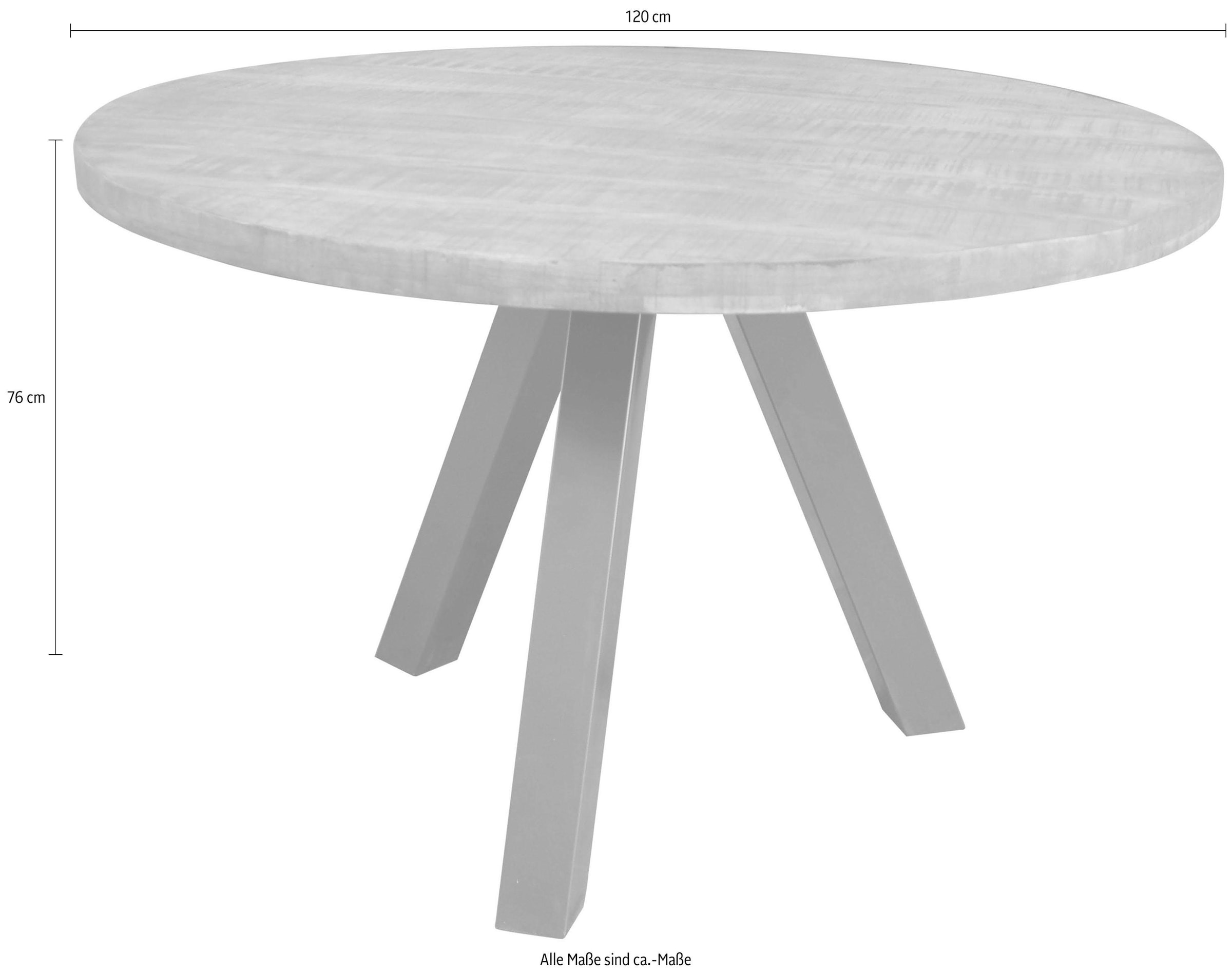 4. Bild von SIT Esstisch »Tops&Tables«, mit Massivholzplatte aus Mangoholz, runder Tisch