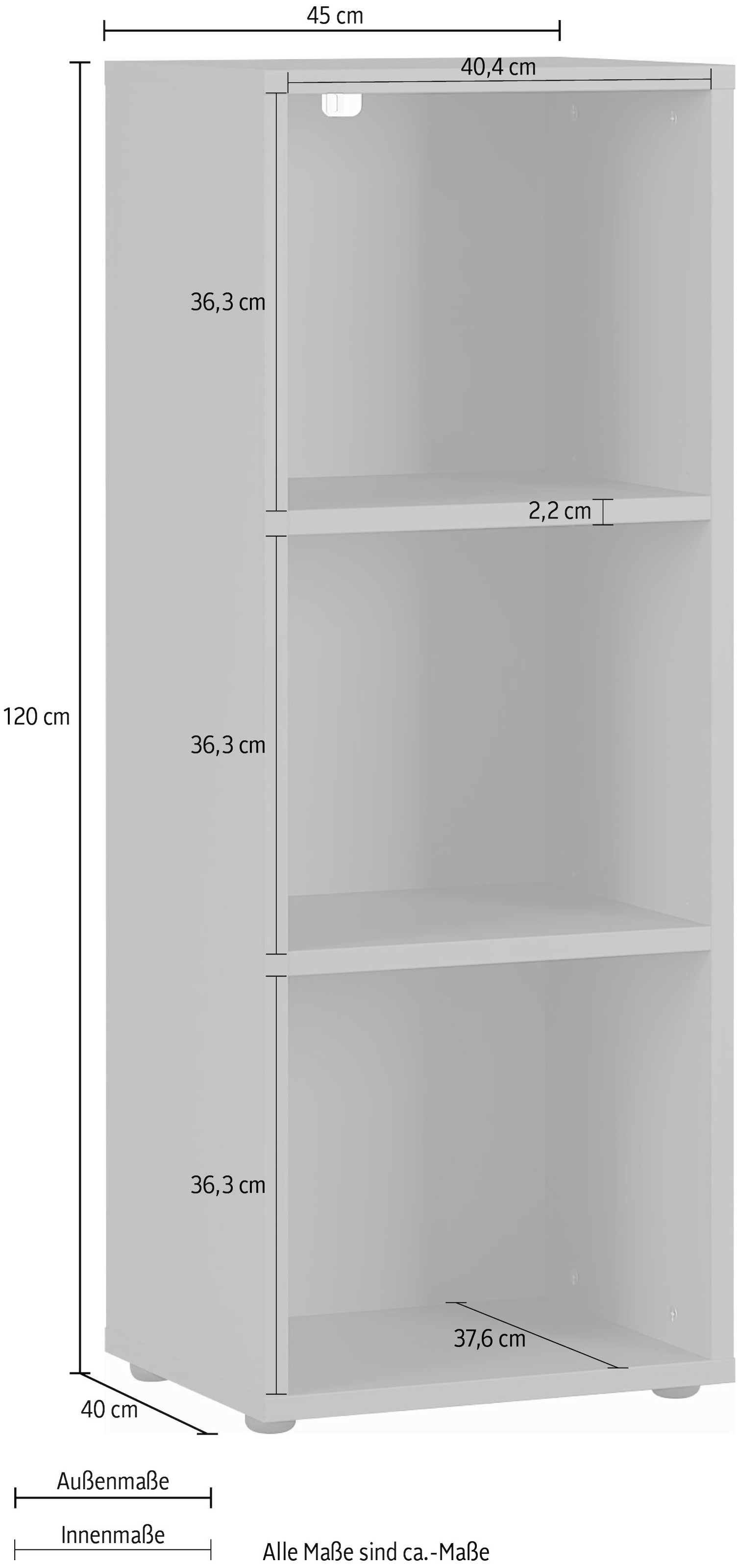 GERMANIA Aktenregal »GW-Agenda Aktenregal«, mit verstellbaren Einlegeböden, Breite 45 oder 80 cm, Made in Germany